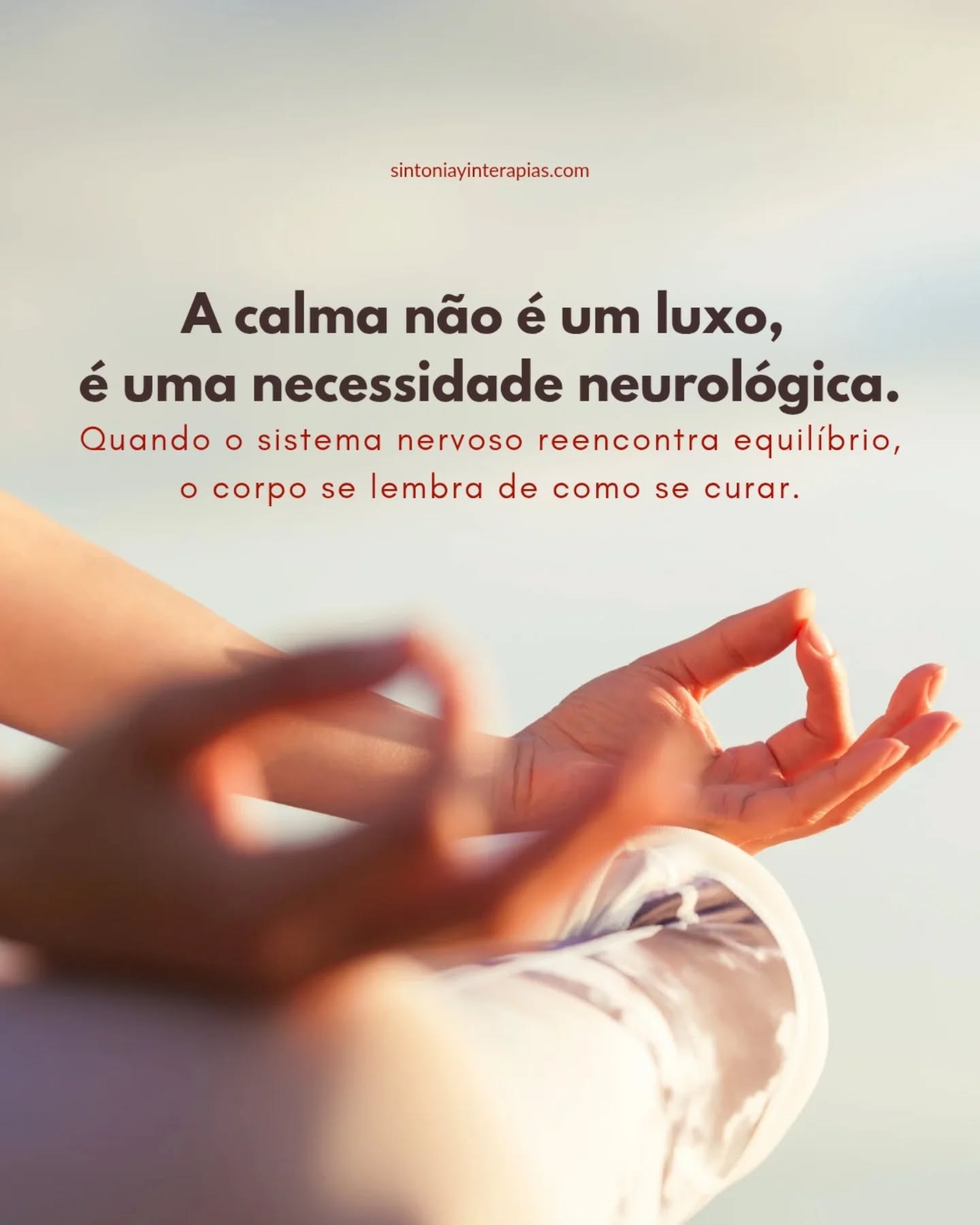A calma vai além de um estado emocional agradável, ela representa uma condição biológica fundamental para a saúde.
Quando o sistema nervoso sai do modo de alerta constante e reencontra equilíbrio, o corpo deixa de direcionar energia para a sobrevivência e passa a investir em reparação, regeneração e integração. Nesse estado, processos como ajuste hormonal, digestão, imunidade, sono profundo e autorregulação mental/emocional se fortalecem de forma natural.
A sensação de segurança interna sinaliza ao cérebro a ausência de ameaça iminente e, com isso, a liberação de hormônios do estresse diminui, incluindo a redução dos níveis de cortisol. A respiração se aprofunda e os sistemas do corpo começam a atuar em cooperação. O organismo, então, acessa uma sabedoria intrínseca: a capacidade de buscar equilíbrio e cura.
Cuidar da calma sustenta a base neurológica da sua saúde. Não se trata de luxo, e sim de necessidade.
Nesse caminho de autorregulação, o Reiki se apresenta como uma Prática Integrativa que favorece estados de saúde, relaxamento e autoconsciência. Ao iniciar-se no Reiki com a Sensei Aline Keny, a pessoa aprende a aplicar a energia em si mesma, fortalecendo o autocuidado e apoiando diferentes sistemas do corpo físico, como o sistema endócrino, o sistema imunológico, o sistema linfático, o sistema cardiovascular, o sistema respiratório, o sistema digestório, além de circuitos cerebrais relacionados à organização mental, e dos circuitos ligados à regulação emocional, como o sistema límbico.
Reiki é uma terapia natural, acessível e gentil, sem contraindicações, que devolve à própria pessoa a possibilidade de cuidar de si com consciência, presença e responsabilidade amorosa. Pode ser aplicado em diferentes idades e condições de saúde, como complemento: o que não substitui os tratamentos médicos convencionais ou psicológicos.
🎋
Que tal se desafiar?
Conheça o Curso Online de Reiki Usui Tradicional da Sintonia Yin Terapias. Do Nível 1 ao Mestrado em Reiki.
Saiba mais em:
https://www.sintoniayinterapias.com/curso-online-de-reiki-usui
(O link para o curso está na bio)
⛩️