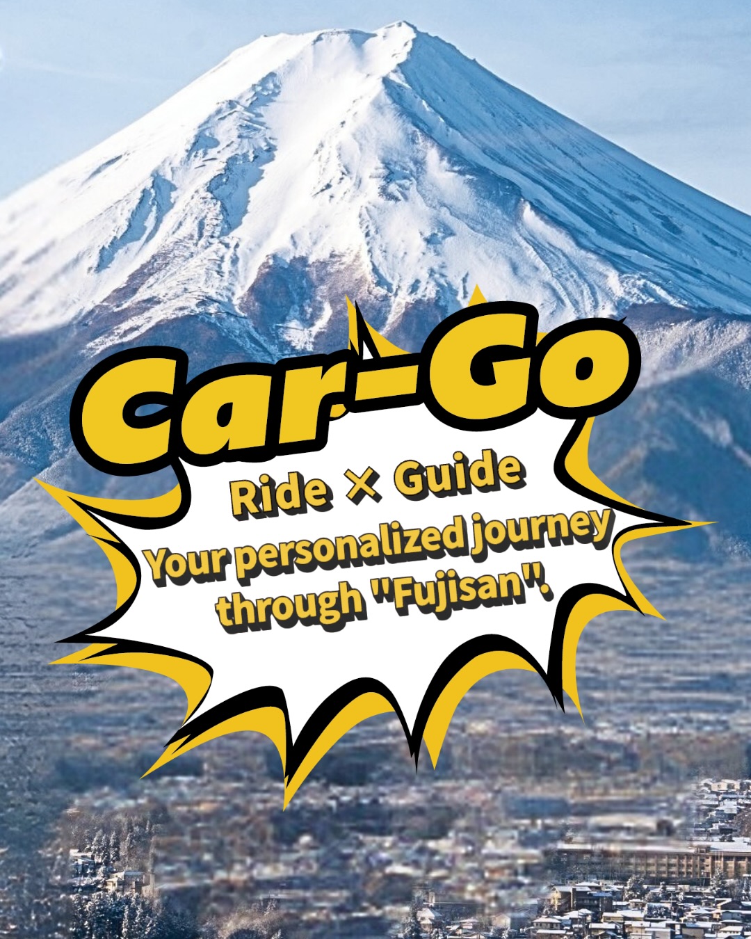 Once a Kago, now it’s Car-Go 🚕✨
A modern ride inspired by Japan’s traditional palanquin.
This is not just a taxi.
It’s a private journey through Mt. Fuji, guided by a local.
🗻 History & Culture
Discover Mt. Fuji’s spiritual roots, shrines, and pilgrimage stories.
🌸 Scenery
From forests and lakes to seasonal hidden spots with breathtaking Fuji views.
🍜 Food
Taste locally loved dishes, far from the tourist crowds.
📍 Local Experience
See Mt. Fuji through the eyes of someone who lives here.
🚗 Private Journey
Fully private ride, your pace, your style.
Long-distance transfers also available.
📲 How to book
Scan the QR code, send your date, time, and number of people.
Your guide will contact you to create a custom plan.
Your story around Mt. Fuji starts here.
Let’s make it unforgettable.