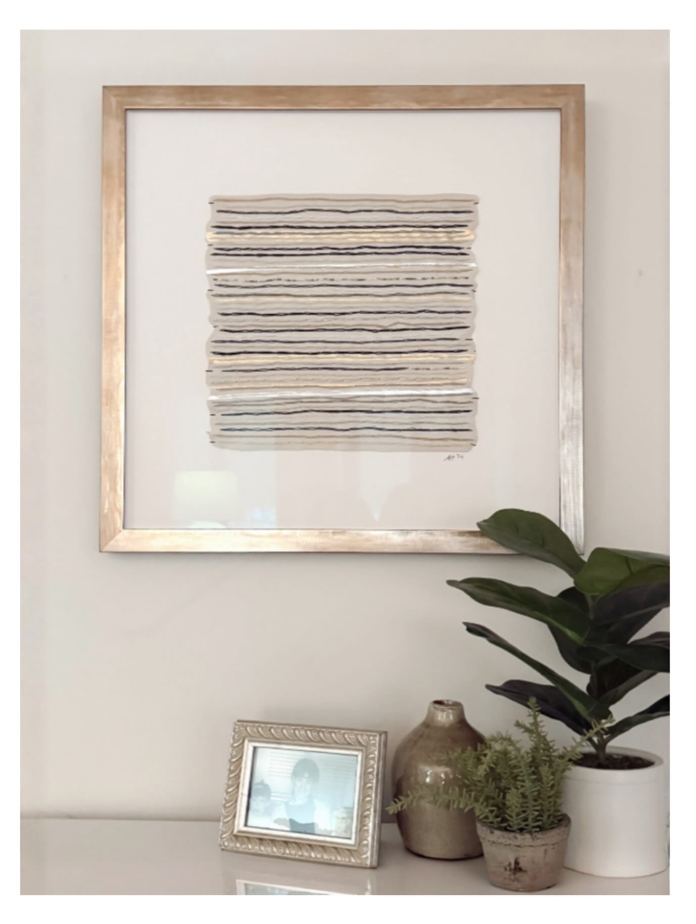 An embroidered piece that’s found its home. 🤍
Playful Meditation III
Embroidery and Acrylic on Canvas, Framed