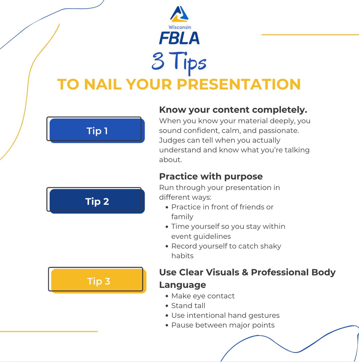 Level up your competitive event skills! Use these 3 tips to stand out, stay confident, and shine on stage.