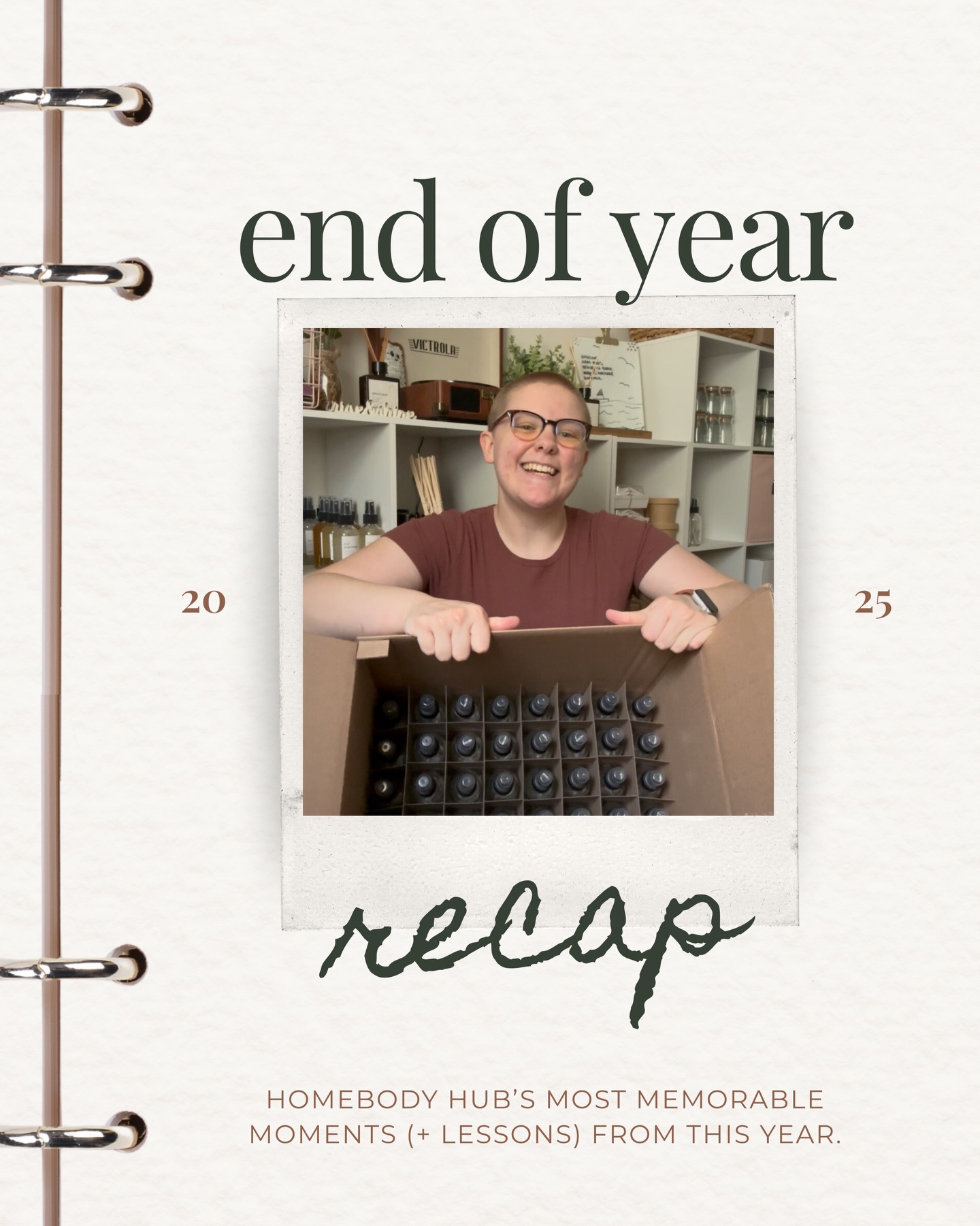 here's to 2025 🥂
a year of memories and lessons learned.
+ most importantly: a year that showed me it's time to shift gears.
i've spoken about my dreams for homebody hub in the past, and in order for those dreams to become a little bit more achievable, some things need to change, at least in the interim.
stay tuned to see what 2026 will hold because there will be some pretty noticeable changes coming down the line.
thank you all so much for another successful year + i look forward to sharing homebody hub's future with you 🤍
- megan