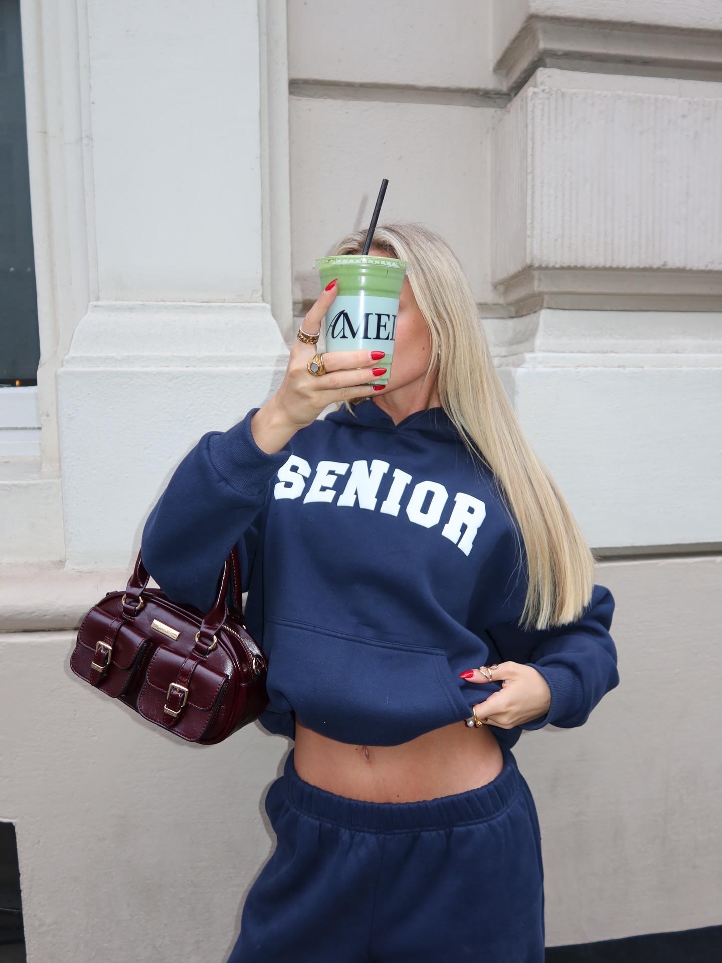 When you’re a loyal iced matcha girl ❄️💚❄️