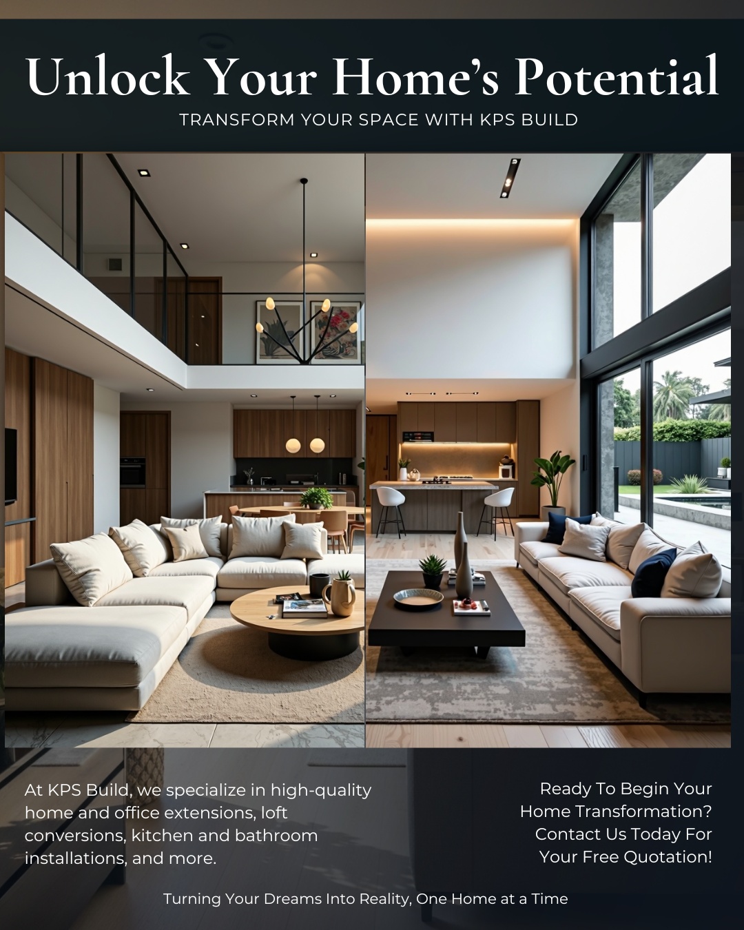 ✨ Unlock your home’s true potential ✨
Ever dreamed of an open-plan kitchen filled with natural light, or a loft conversion that finally gives you that extra space you’ve always needed? At KPS Build, we make those dreams a reality. 🏡
From high-quality home extensions and kitchen renovations to bespoke loft conversions, every project is crafted with precision, care, and over 50 years of combined experience. No stress, no hidden costs — just clear communication, reliable timelines, and exceptional craftsmanship every step of the way. 💪
Our NICEIC-approved experts and project managers handle everything — from design to delivery — so you can sit back while we transform your space into something truly extraordinary. 🌟
Save this post if you’re planning a renovation this year 🔖
Tag someone who’s ready to transform their home 🏠
✨ Request your free quotation today — link in bio!
#KPSBuild #HomeRenovation #WestSussexBuilders #SussexHomes #LoftConversion #HomeExtension #KitchenDesign #BathroomRenovation #HouseTransformation #LocalBuilders #TrustedConstruction #QualityCraftsmanship #ModernInteriors #HomeImprovementUK #BuildingDreams #RenovationInspiration #UKConstruction #LuxuryHomesUK #PropertyRenovation #ExpertBuilders #NICEICApproved