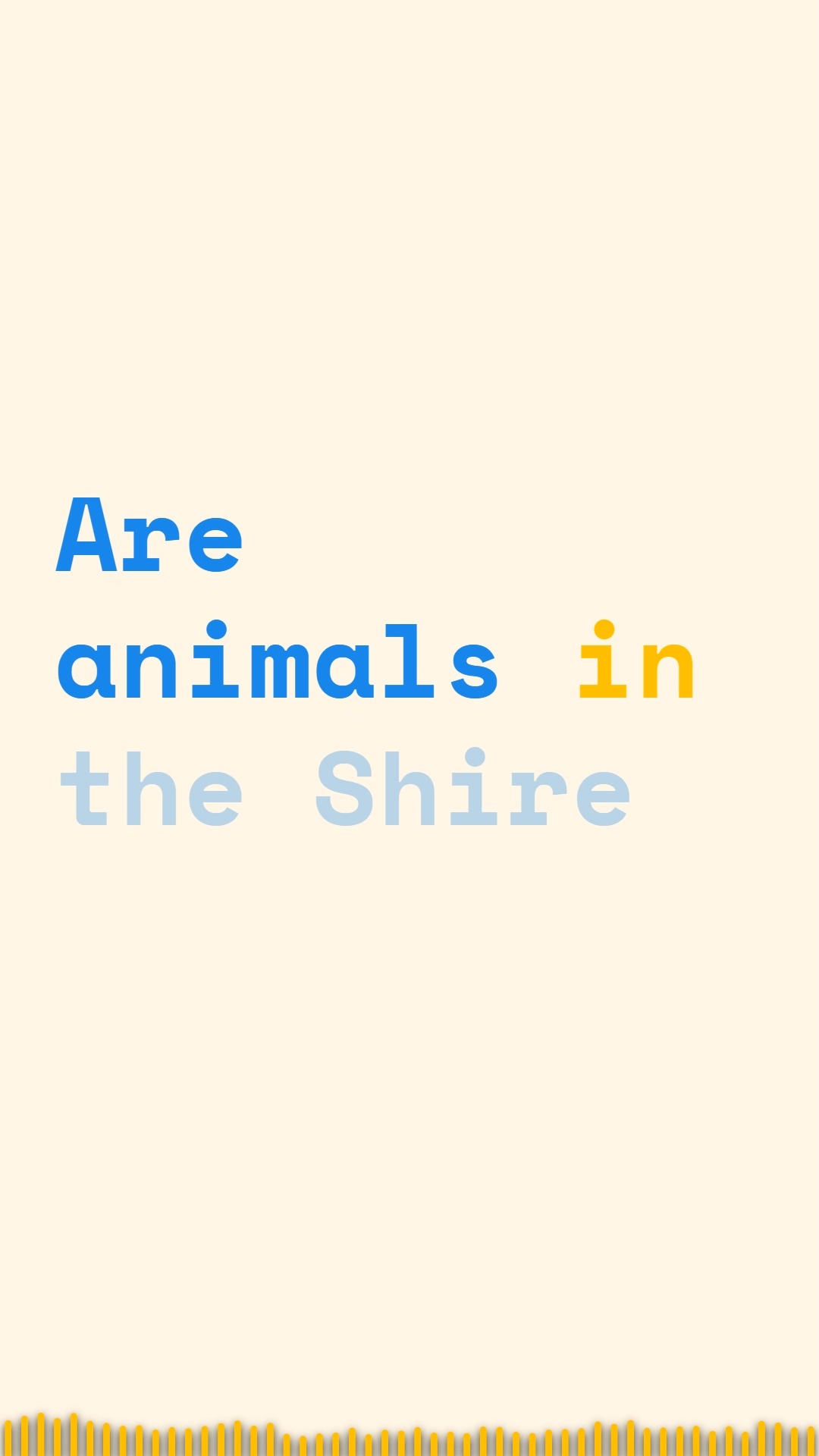 How terrifying would it be if all the animals in the shire aren't hobbit sized? Check out this and more in Episode 6 of Beyond the Brandywine.