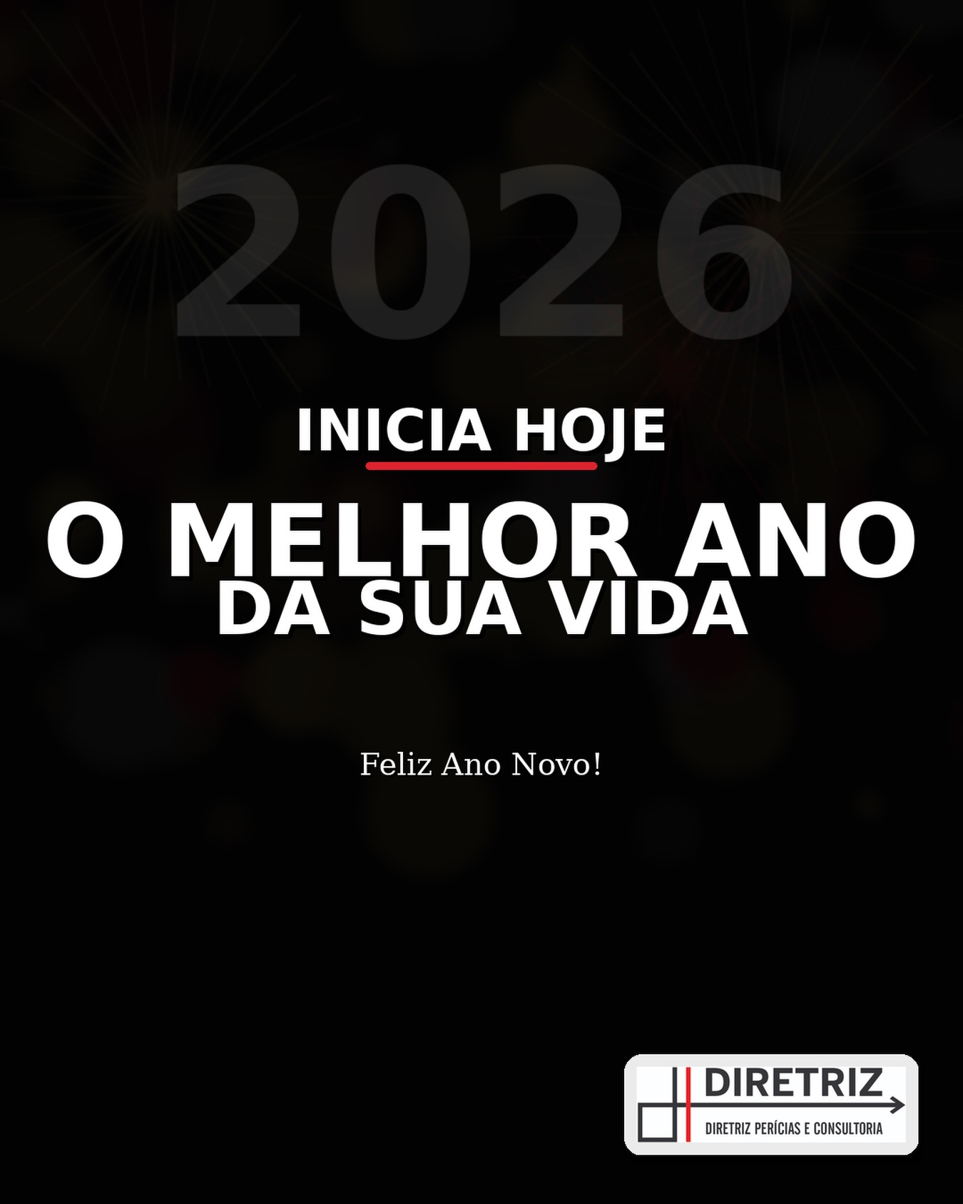 Inicia hoje o melhor ano da sua vida. ✨
Que 2026 traga fé, saúde, coragem e portas abertas — no trabalho e na vida.
Vamos com propósito, constância e gratidão.
Feliz Ano Novo! 🥂
#Feliz2026 #AnoNovo #DiretrizPeríciasEConsultoria #NovosCaminhos #Prosperidade #Gratidão