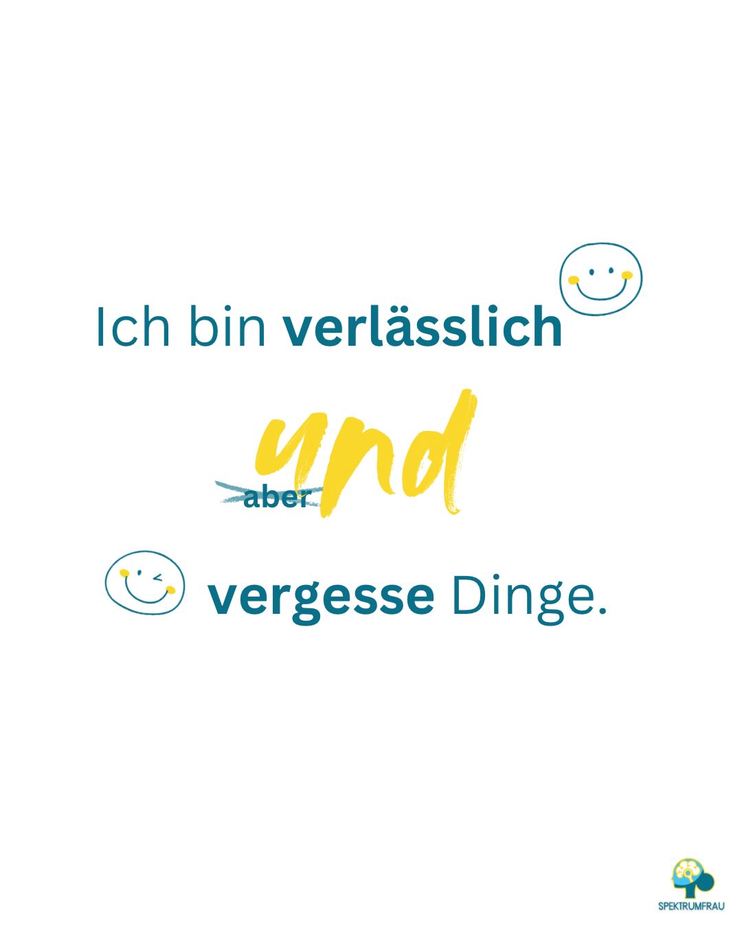 „Ich bin kompetent und ich bin chaotisch.“
Beides stimmt. Gleichzeitig.
_____
„Aber“ ist in den meisten Köpfen, von Frauen mit AD(H)S,sehr präsent:
z.B.:
Ich bin motiviert, aber ich halte nicht alles durch.
Ich mache viel, aber ich bringe nicht alles zum Ende.
Was es macht ist, das er erste Teil des Satzes, nicht richtig ankommen kann.
Hängen bleibt nur das „nicht genug“.
Als ich angefangen habe, „aber“ durch „und“ zu ersetzen, hat sich das verändert.
Nicht perfekt. Nicht auf einmal.
Aber spürbar.
Denn es geht nicht darum, sich etwas schönzureden.
Es geht darum, die ganze Wahrheit über sich zuzulassen.
Wenn du magst, probiere es heute mit einem einzigen Satz aus :)
Herzliche Grüße,
Anja
#adhsfrauen
#frauenmitadhs
#adhscoaching
#adhsalltag
#adhsbeifrauen