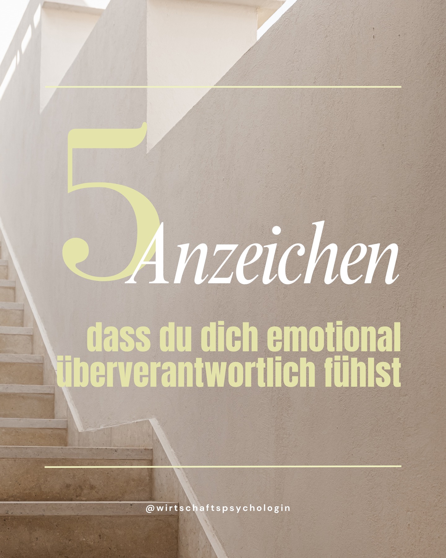 📍5 Anzeichen, dass du dich emotional überverantwortlich fühlst
Viele tragen im Alltag mehr mit, als ihnen bewusst ist.
Sie spüren, wenn die Stimmung kippt oder wenn Spannung im Raum hängt.
💡 Das läuft nebenbei, fast unbemerkt. Es bindet Energie und kostet Kraft.
➡️ Fühlst du dich emotional überverantwortlich? Psychologische Beratung kann helfen, das eigene Maß wieder klarer wahrzunehmen.
Buche jetzt online dein kostenloses Erstgespräch - Link in Bio
📌 Laureen Süß I Wirtschaftspsychologin (M.Sc.)
🧠 Psychologische Beratungspraxis Düsseldorf
@wirtschaftspsychologin I Link in Bio
#wirtschaftspsychologie #psychologischeberatung #berufundpsyche