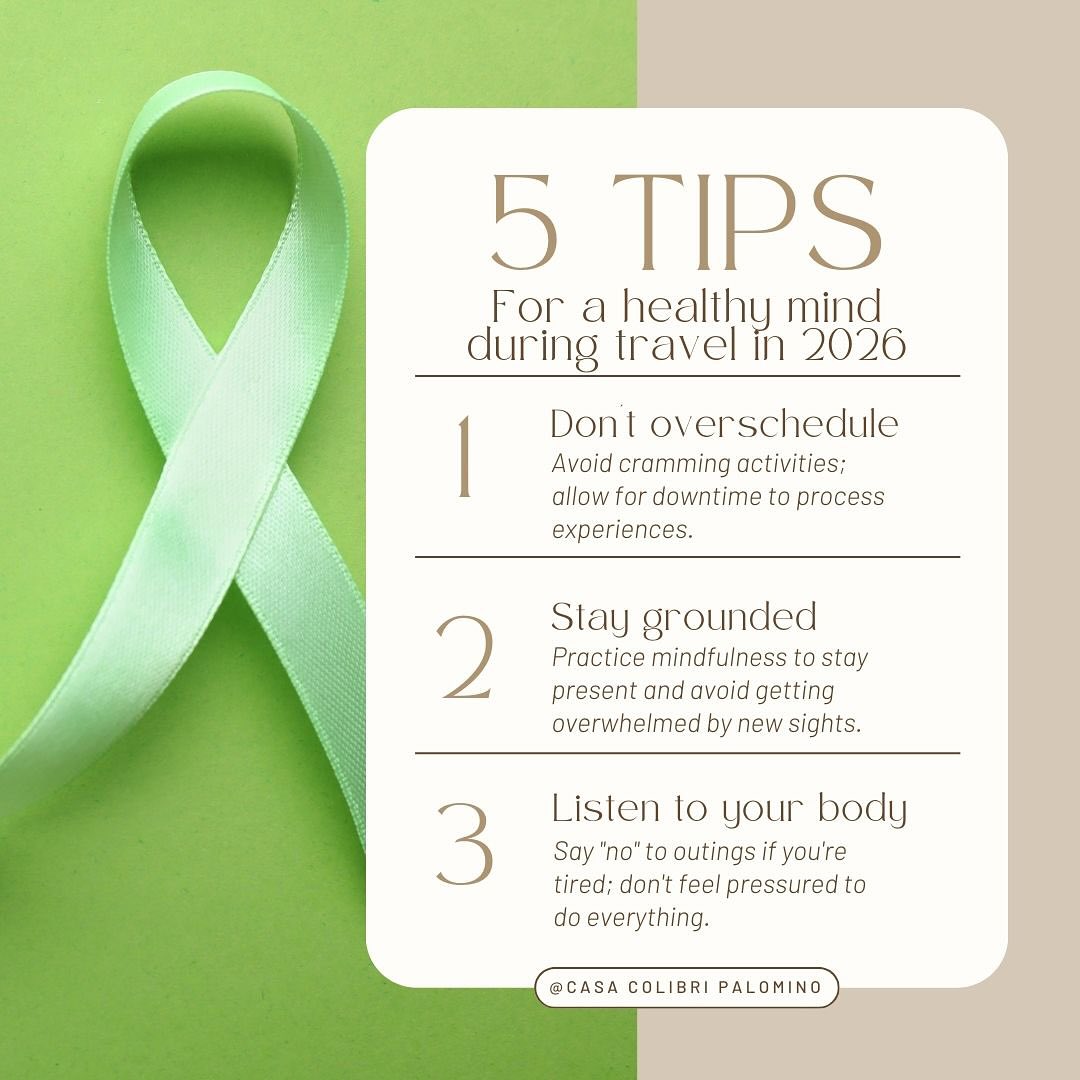 🌿Taking care of your mind is just as important as taking care of your body
✨Traveling slowly, mindfully, and with intention can completely transform your journey. Allow time to rest, stay present, listen to your body, nourish yourself well, and stay connected to the people who ground you. A healthy mind creates truly meaningful travel memories
#MentalWellbeing #MindfulTravel #HealthyMind #SlowTravel #TravelWithIntention #SelfCareJourney #ListenToYourBody #HolisticWellness #BalancedLife #WellnessLifestyle #CasaColibriPalomino #PalominoColombia #ConsciousLiving #TravelBetter #ɪɴɴᴇʀᴘᴇᴀᴄᴇ #casacolibripalomino #palominoguajira