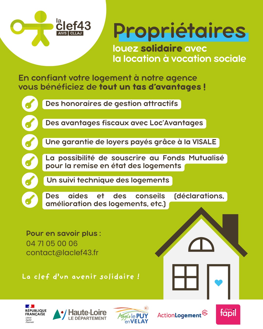 Nous confier vos logements, c'est la clef d'un avenir solidaire ! 🔑
#aivs