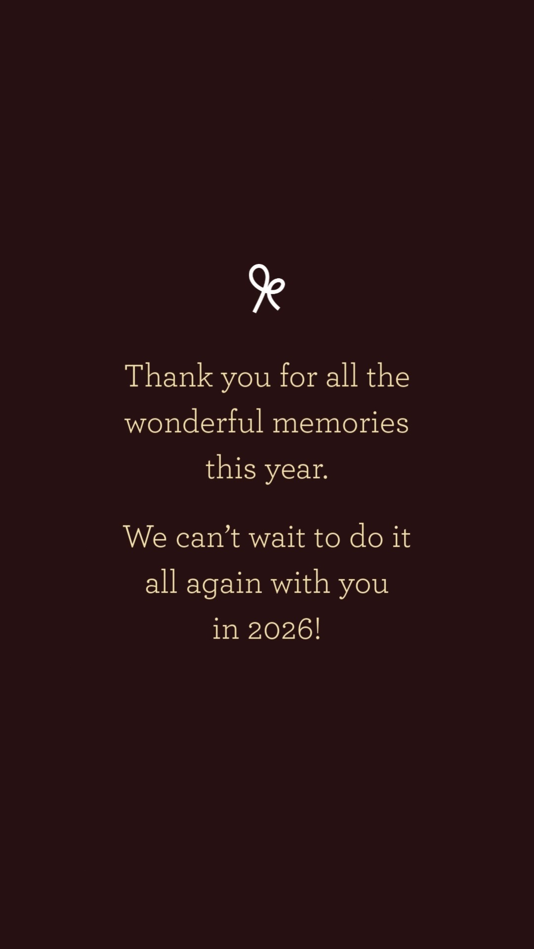 Thank you for making Knots Café a home filled with joy and laughter this year. It’s the memories you’ve made across our tables that make this place what it is. Here’s to another year of good company and even better memories 🌱