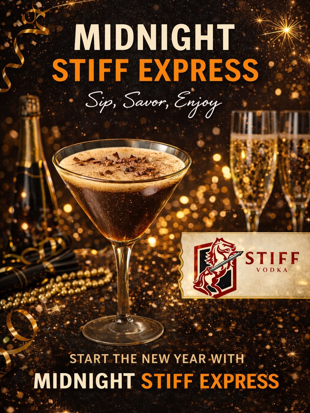 Midnight STIFF Express 🌟🍸 #siplocal #NYE #2026