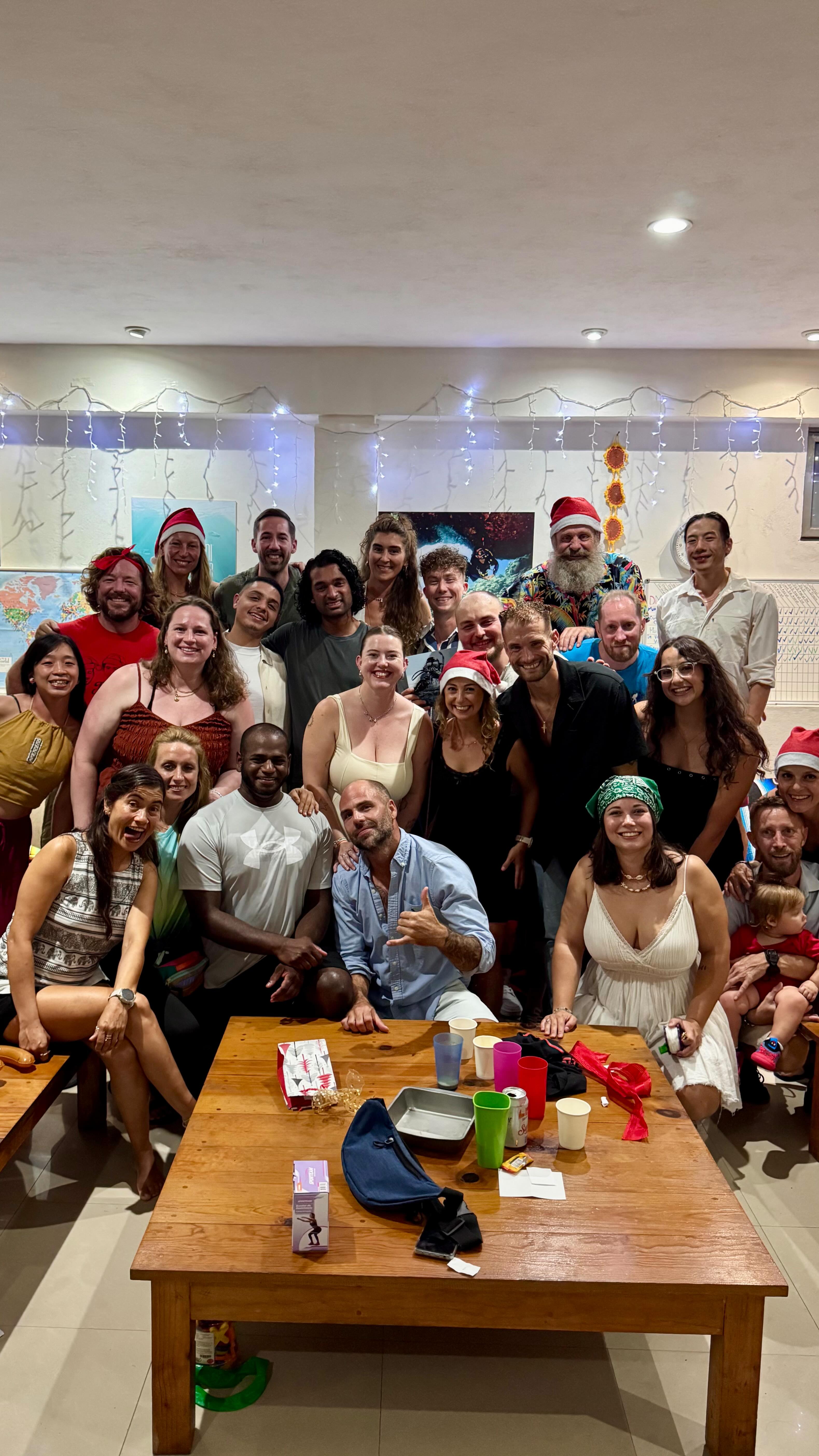 We keep hearing our school has a very special atmosphere that makes our divers feel included from the moment they step into the Dive House… We know it is all YOU beautiful people creating that unique vibe ❤️ Thanks to everyone for another successful Christmas party and cheers to many more!
P.S. And shout out to the best Santa we could wish for!
#cdsfam #navidad #cozumeldiveschool #christmas #tistheseason