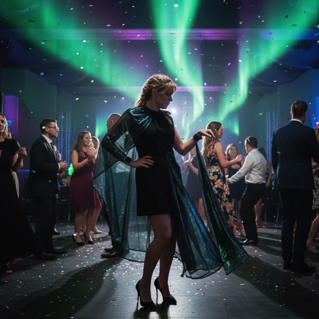 She sparkled. She twirled. She survived the dance floor. 💃✨
This dress was meant to reflect the aurora — and I swear, the lights responded.
From the glow of the stage to the shimmer of the cape in motion, the night brought it all to life.
🌌 A swirl of light
🧵 A whole lot of sewing
👗 And the confidence that comes with wearing something made by hand — and made for you
Thank you @genclub for a night that matched the magic of the dress.
Would I do it again? In a heartbeat.
#NorthernLightsEnergy #MadeForThisMoment #AuroraInspiredLook #SewYourPower #CustomDressMagic GenClubGlowUp PartyInStyle