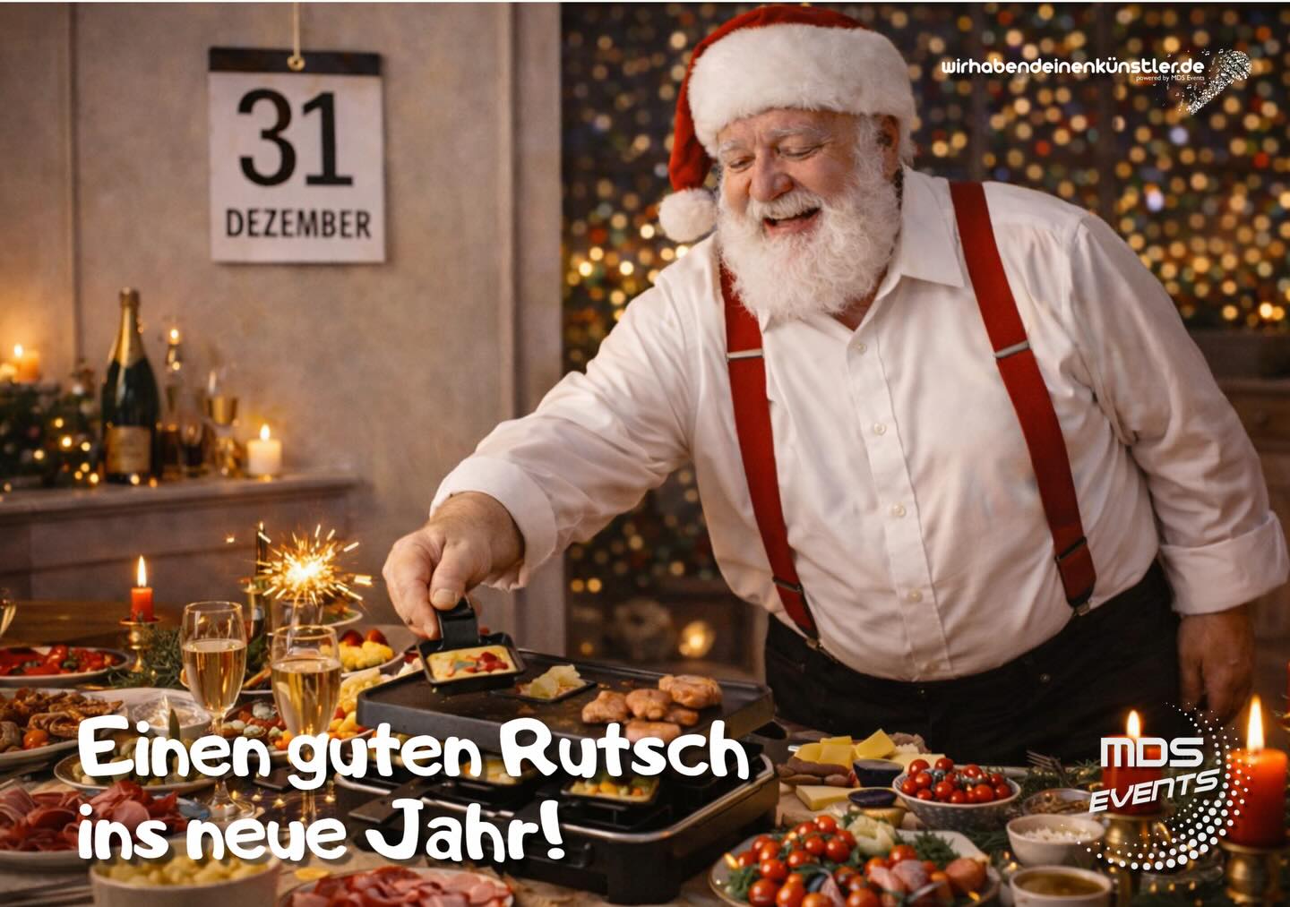 Wir wünschen euch heute eine fette und tolle Party, mit leckerem Essen und lieben Menschen. Einen ebenso tollen Start ins neue Jahr.