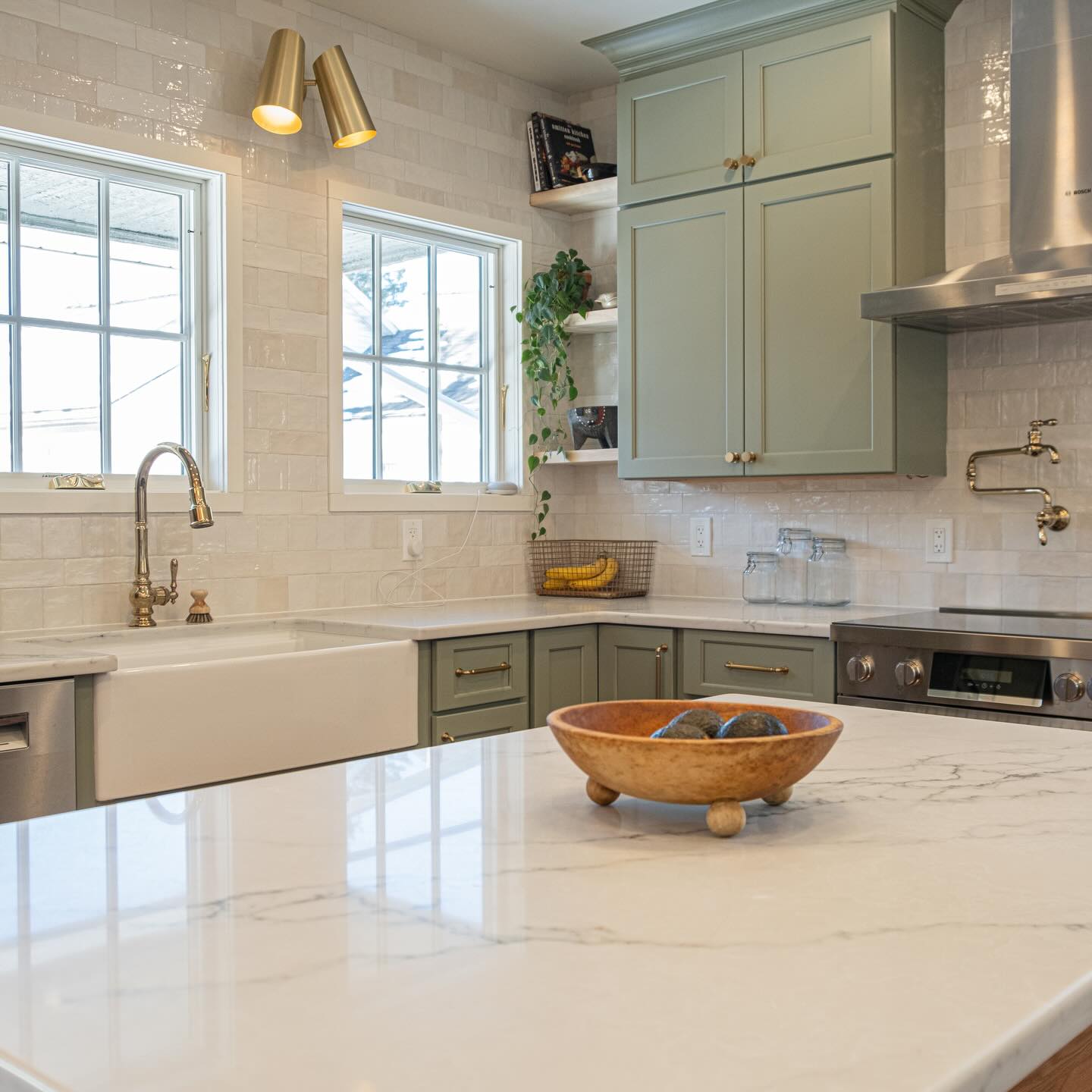 A little kitchen with a lot of intention. 🚰
Part of our Uptown Kingston project, this space was transformed from a once closed-off room into a refined, highly functional green kitchen. We opened up the layout, added a dedicated pantry, and designed an oak petite island that doubles as a breakfast nook.
Thoughtful details, rich color, and smart planning prove that great design isn’t about square footage, it’s about how a space lives. One of my favorite kitchens to date oh and the clients are the most amazing and wonderfully kind I hope they invite me to dinner sometime soon😉😉❤️
Swipe for before images!
Photos by @breakerzee
Design by #shanalutherinteriors
#shanalutherinteriors #hudsonvalleyinteriors #kitchendesign #kitchenrenovation