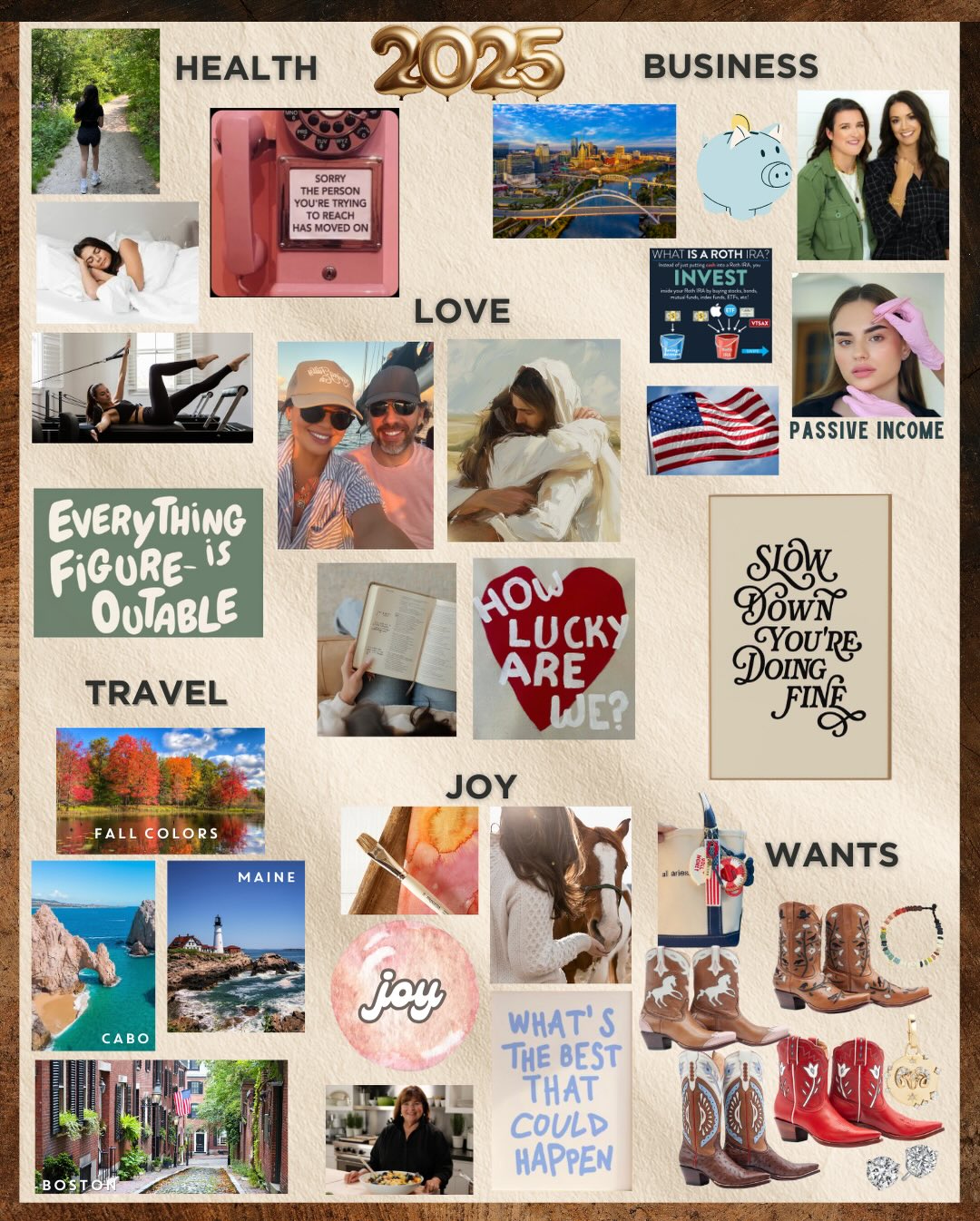 Sharing my 16th Vision Board with you today with my “why” in hopes to encourage you to create one this year and spend 2026 bringing it to life!
I talk about how powerful Action/Vision Boards are for me every year but this year was the best one yet - by far and I believe it’s because I kept a version on my phone’s Lock Screen so I saw it multiple times a day and on weeks I didn’t work in my home office where it hangs, I would go in and just stand in front of it for a few minutes - almost meditating if you will.
I’ve had the best year of my life, even if it ended with a fall, broken bones, a bruised spirit and extensive dental work… don’t you want to be able to say that too by this time next year? I want that for you 🫶🏼
Feel free to leave me questions here or DM me privately… I’d love to help anyway I can. NOTE: My friend @camillestyles has a few Vision Board workshops coming up and her @casa.zuma Vision Board is stunning too, if you don’t already own one.