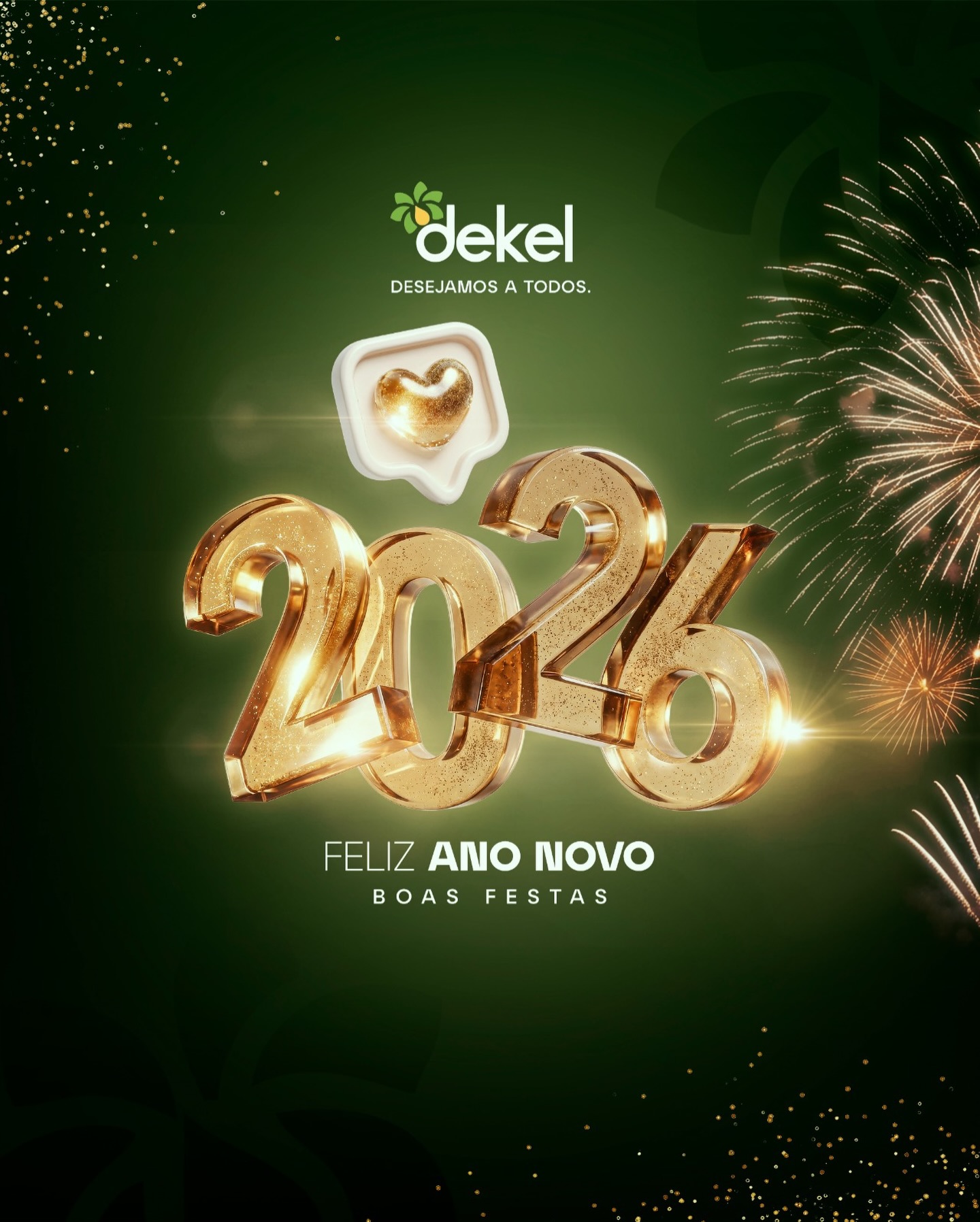Ano Novo, novos desafios, o mesmo compromisso.
A Dekel Agroindústria inicia mais um ano reafirmando seu compromisso com a excelência, a inovação e o desenvolvimento sustentável.
Agradecemos a todos que confiam em nosso trabalho e caminham ao nosso lado.
Que o novo ano seja marcado por evolução, resultados consistentes e novas conquistas.
Feliz Ano Novo! Que venha mais um ano de crescimento.