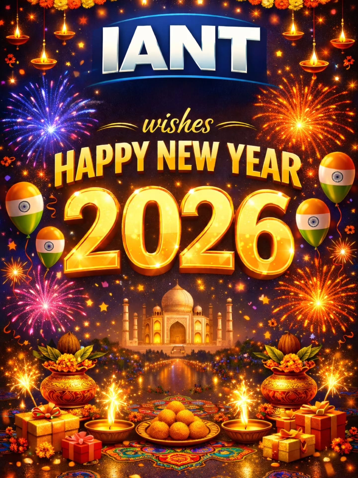 ✨🎆 IANT wishes everyone a very Happy New Year 2026! 🎆✨
May 2026 bring happiness, good health, success, and new opportunities for all. 🙏🙏