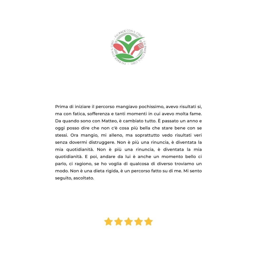 Quante volte ci hanno insegnato che per ottenere risultati bisogna soffrire? Che per dimagrire bisogna “chiudere la bocca”, patire la fame e distruggersi di allenamenti punitivi?
Questa testimonianza è la prova vivente che quella narrazione è sbagliata. Prima di iniziare il percorso, questa paziente mangiava pochissimo e faticava. Aveva risultati sì, ma a che prezzo?
Sofferenza, fame e rinunce continue. 😔
Oggi, dopo un anno insieme, la musica è cambiata. Mangia, si allena, vede risultati veri ma, soprattutto, sta bene.
Perché la nutrizione non deve essere una gabbia, deve essere un abito cucito su misura per te. 👗
#matteopace #biologonutrizionista #percorsoalimentare #cibo #sofferenza