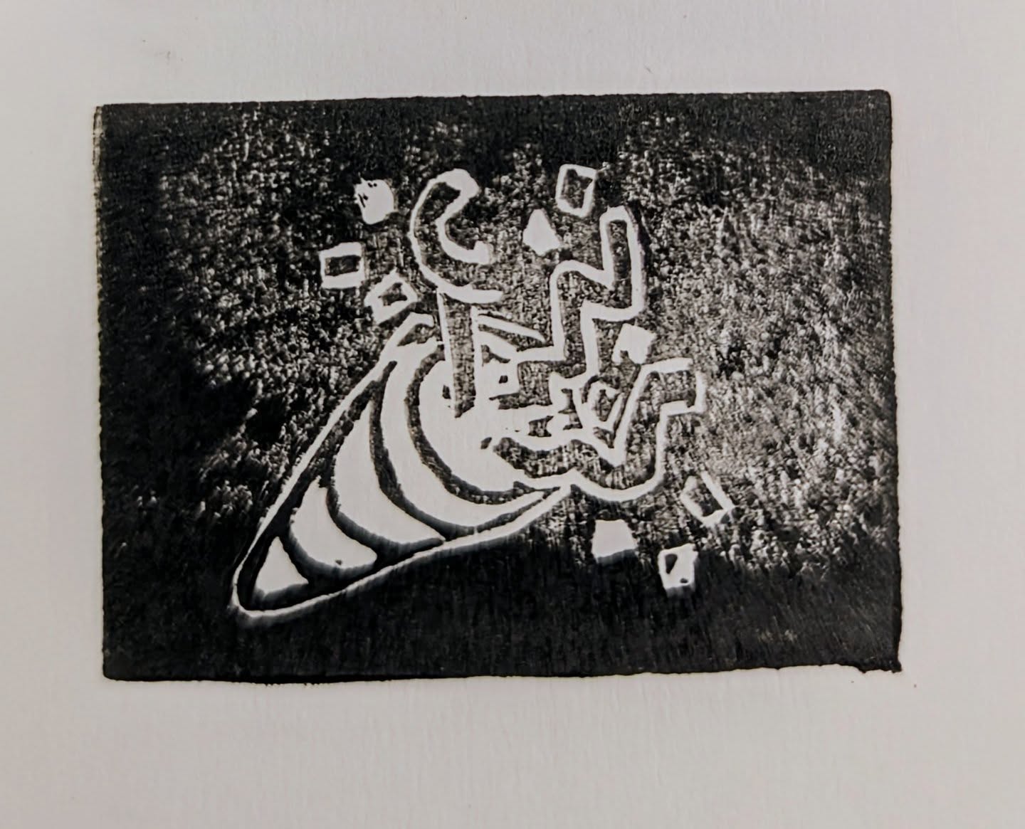 A little over an hour until 2026 begins!
A quick note from inPrint to say thank you for past year of printmaking. We have some great things lined up in the New Year, which we can't wait to share when the time comes!
Some 2025 highlights include a fun run of workshops, some Lego play, an incredible collection of Halloween zines, and a wonderful time spent with youth at Gibson House.
While we await the countdown, don't forget that we have some fun workshops lined up for the start of 2026 (with more to come!) and you can get 10% off any of our Winter line-up until the end of the day on Jan 1 (HOLIDAY 10).
We will also keep an eye out for late submissions to #Printcember, which we are sharing in our stories! We LOVE seeing your prints! #PrintmakersLoveCompany
Happy New Year!
ID: an image of a stamp in black of the celebration emoji.