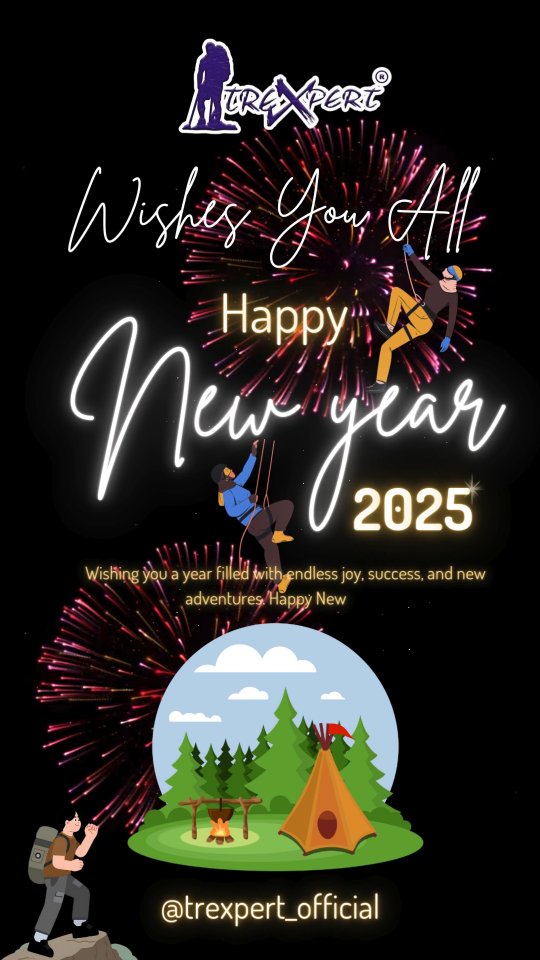 ✨ New Year Message 2026 | From Team Trexpert ✨
As we step into 2026, we thank every trekker, explorer, student, family, and adventure lover who trusted Trexpert to be a part of their journey. 🌄
The past year was filled with unforgettable trails, meaningful experiences, new friendships, and a deeper connection with nature.
In 2026, we promise more adventures, safer journeys, responsible travel, and life-changing outdoor experiences—from the Himalayas to hidden local gems. Let’s keep exploring, learning, and growing together, one trail at a time.
🌱 Walk responsibly.
🔥 Dream fearlessly.
🏔️ Explore endlessly.
Happy New Year 2026!
— Team Trexpert
#HappyNewYear2026 #Trexpert #ExploreWithTrexpert #NewYearNewAdventures #AdventureAwaits TrekLife IntoTheWild ResponsibleTourism EcoTravel HimalayanTreks OutdoorLife TravelIndia AdventureIndia NatureLovers GoExplore