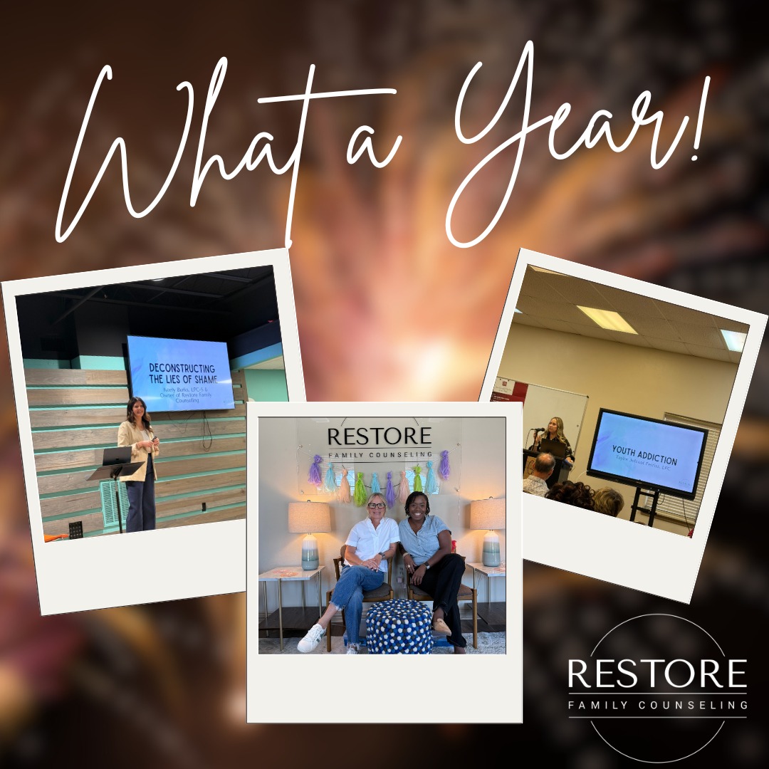 In addition to counseling, Restore also focuses on providing trainings, speaking at events, or hosting groups in the local community, and we've certainly been busy this year! These events included:
*Active Listening Training for local churches
*Girl Talk: Middle School Edition group
*Presenting at the East Texas Network for Children Training Conference
*Parenting After Disaster group
*Restoring Freedom-Recover from Addiction group