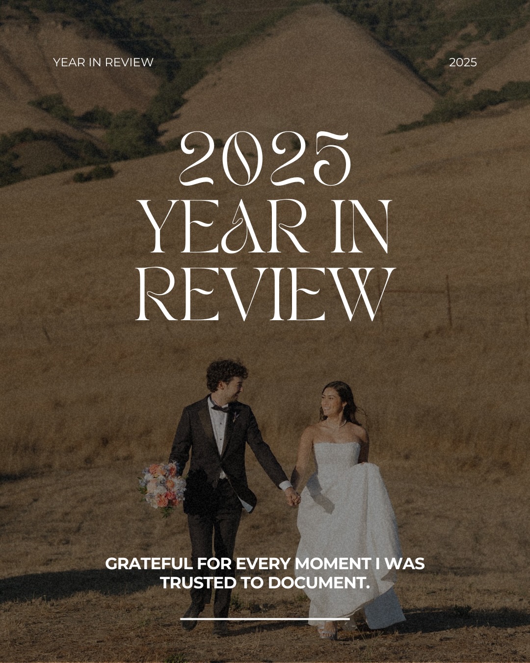 2025 was full of stories I’ll never forget.
From proposals whispered in quiet corners, to wedding days surrounded by the people who raised you — this year reminded me why I do this work in the first place.
I’m deeply grateful to every couple, family, planner, nonprofit, and friend who trusted me to document moments that can’t be recreated. The numbers matter, but the people matter more.
I’m stepping into 2026 with intention — prioritizing faith, family, creativity, and growth that feels aligned. I know exactly why I am where I am and the trials that shaped me to stand here.
More presence. More heart. More risk in the work that lights me up.
Thank you for being here.
Thank you for your trust.
Here’s to what’s ahead. 💛