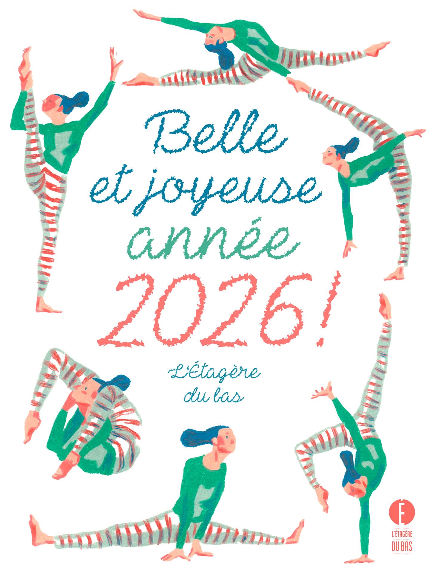 Meilleurs vœux pour cette nouvelle année !
Merci à @nebbachearnaud pour les belles acrobates tirées de l’album « Décrocher les étoiles », à paraître en mai 2026. #letageredubas #decrocherlesetoiles #arnaudnebbache #voeux #2026