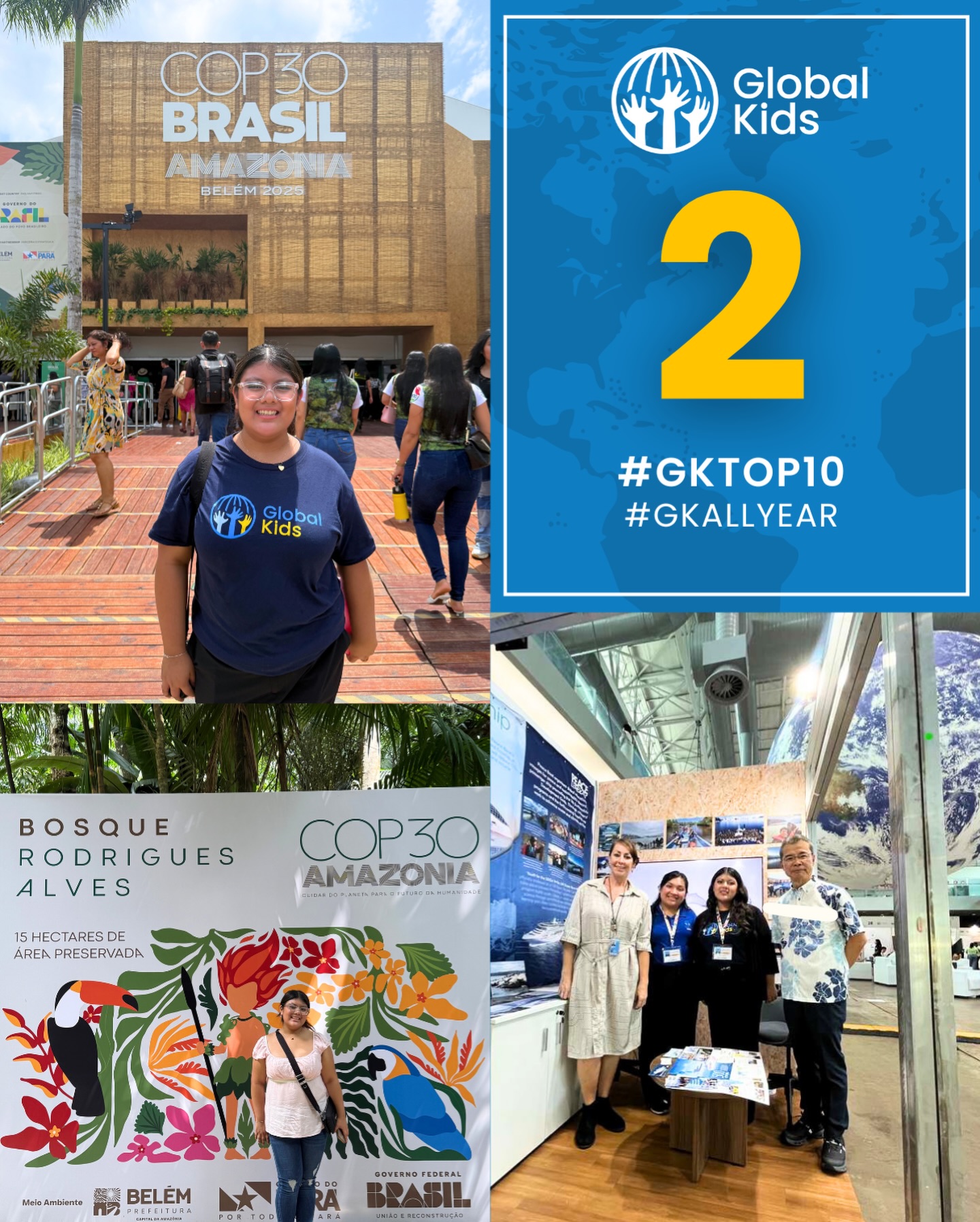 This November, Yaretzi Vargas, a junior at Renaissance Charter School and dedicated Global Kids leader, took youth leadership to the global stage as she represented Global Kids at COP30 in Belém, Brazil. At COP30, she participated in international discussions, hands-on workshops, and volunteer initiatives focused on climate action and sustainability, collaborating with youth leaders from around the world.
Beyond the conference, Yaretzi immersed herself in the rich culture, traditions, and environment of Brazil by exploring notable local spots like Mercado Ver-o-Peso, considered to be the largest open-air market in Latin America, and the Rodrigues Alves Zoological-Botanical Garden, a green haven in the bustling city of Belém. This historic space for environmental conservation and scientific education houses more than 2,500 native Amazonian trees and diverse species of regional fauna. Yaretzi also visited Mangal das Garças Zoobotanical Park, a natural refuge for Amazonian flora and fauna along the banks of the Guamá River featuring dryland forests, floodplains and fields.
Yaretzi took her passion for conservation back to the States, where she is taking an agriculture class at Renaissance Charter and will facilitate an upcoming segment of our citywide program to share the knowledge and experiences she gained from her international travels with her peers.
#youth #celebrate #GKAlIDay #empowerment #future #leaders #youthvoices #nycnonprofit #leadership