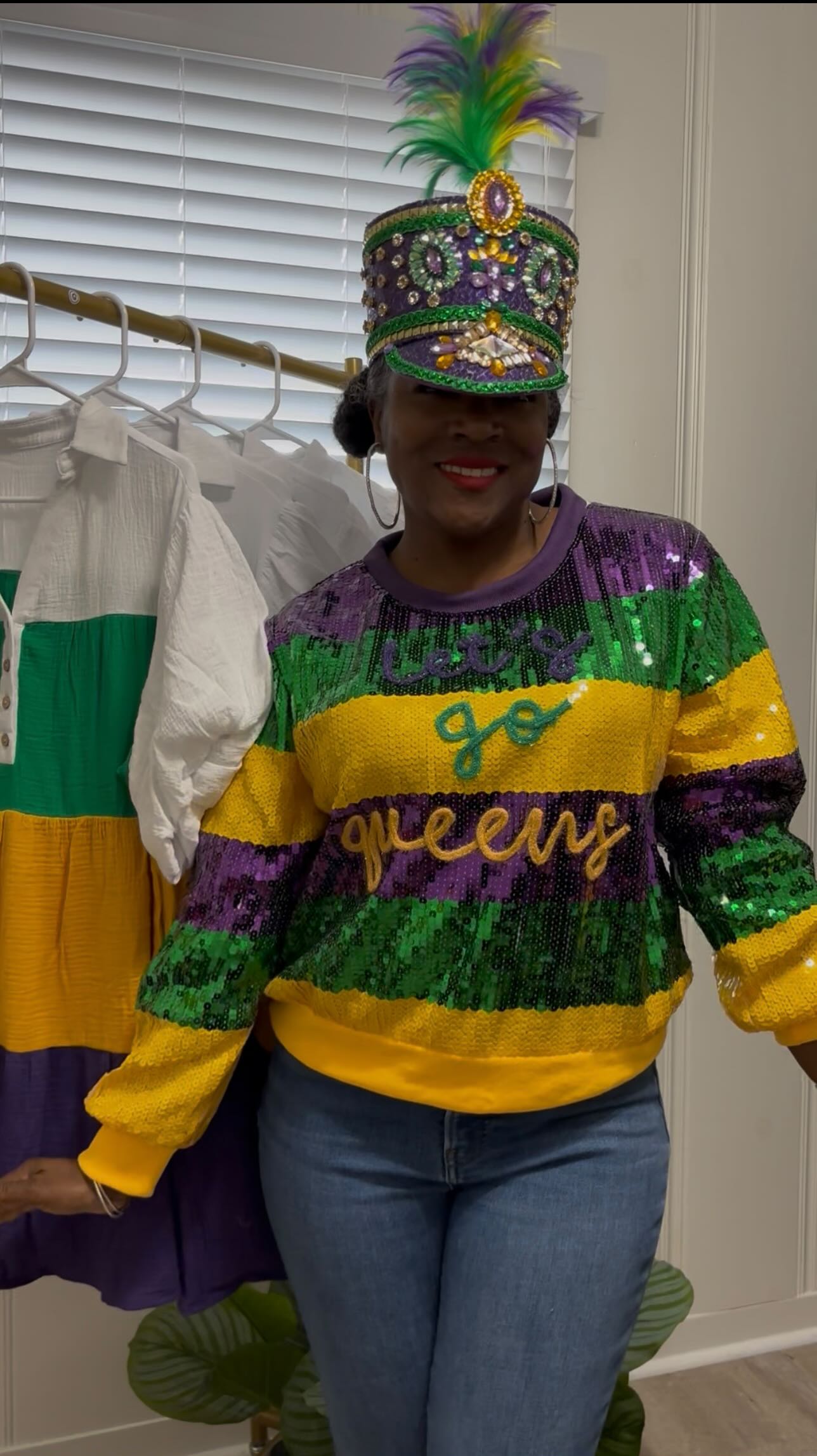 Hey! Hey! Hey! 💜💚💛
Four Mardi Gras tops. One Seaux Louisiana mood.
Shop the site today!
www.seauxlouisiana.com
#mardigras #mardigrasstyle #louisianagirl #shopsmall
#seauxlouisiana