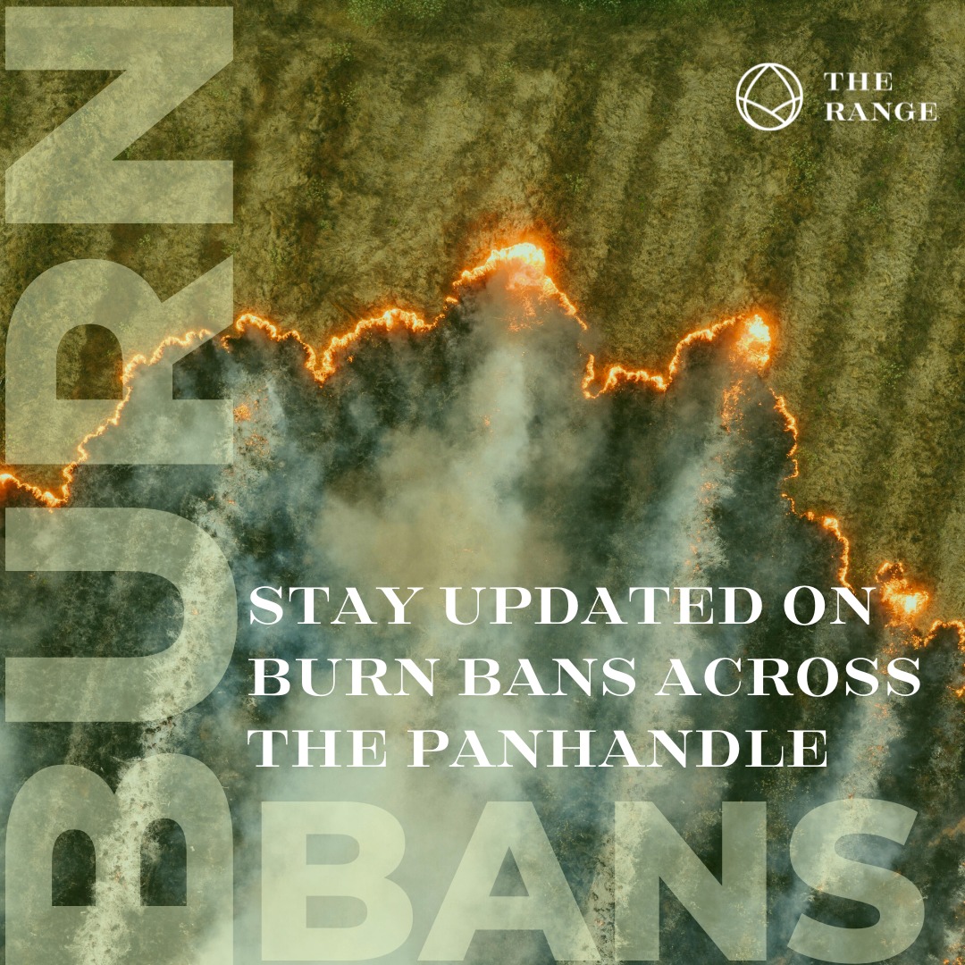 As you know, it's really dry across the Panhandle. We talk a lot about preventing wildfires and keeping our communities safer through initiatives like AgriShield. But prevention always starts with everyday choices. Several burn bans are currently in place across the Panhandle. You can visit the Texas A&M Forest Service website (link in bio) for an up-to-date list of burn bans and restrictions. Let’s all do our part to protect our land, our neighbors, and our communities. #TheRANGE #Wildfires #TexasPanhandle