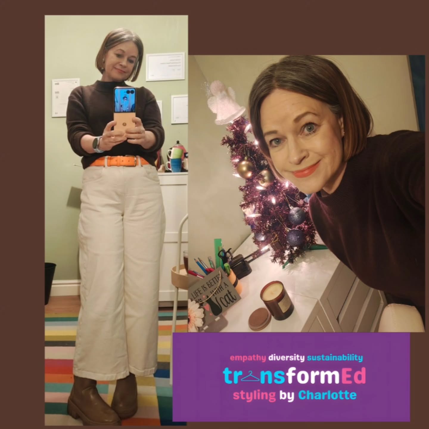 Enjoying my break from working which today involved a walk, Nathaniel treating us to lunch out, and cuddles with Julian ๐
๐ค๐ค๐งก
Belt, boots and coat preloved
๐ค๐งก๐ค
Personal Styling Hull
Colour Analysis Hull
Sustainable Styling