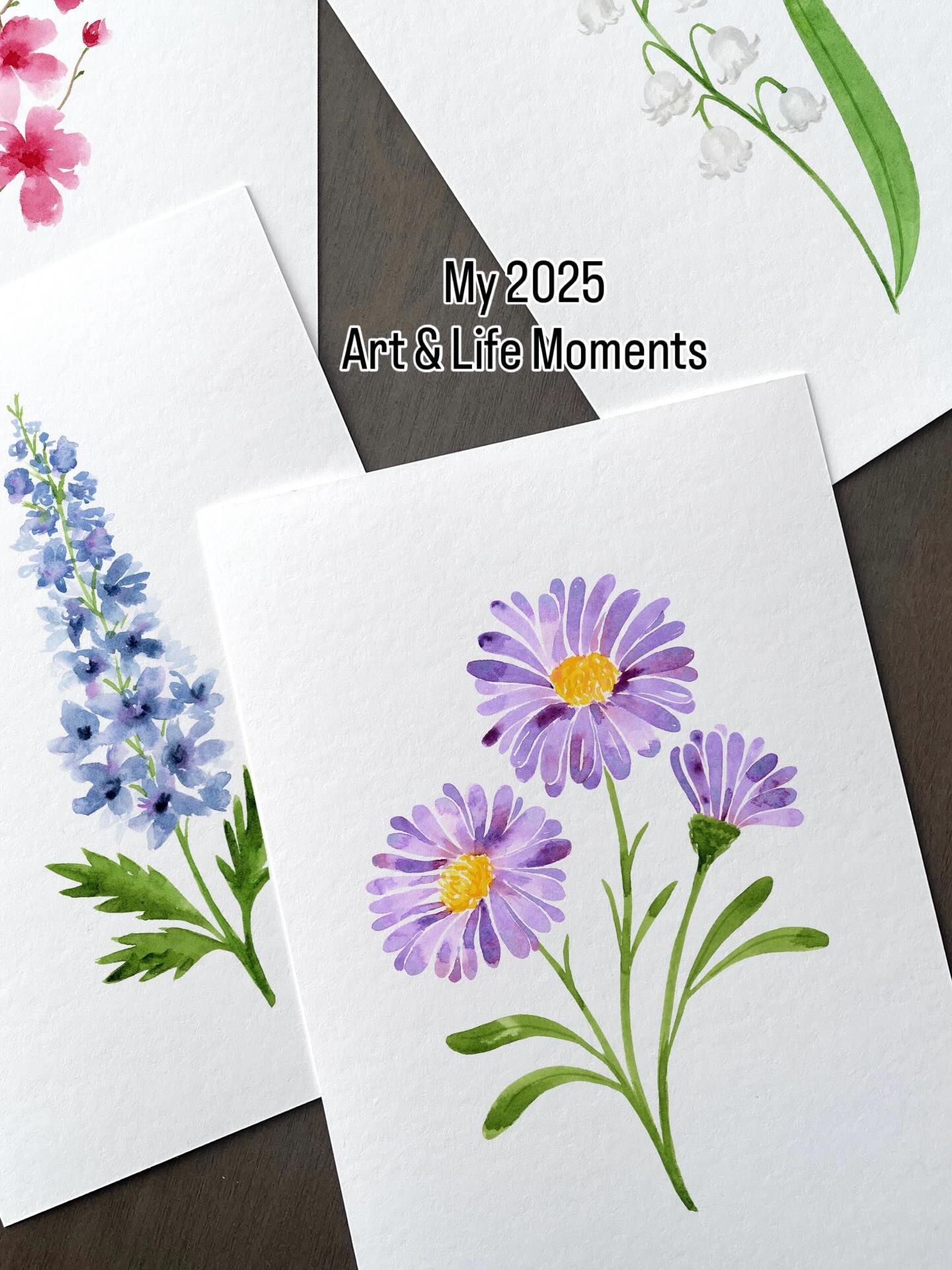 My 2025 recap: lots of peaceful art moments, trying to let go of pressure to produce, and I took a break from social media for most of the year. I started a retail job and began working at the library which felt like big changes after five years as a full-time remote illustrator.
Some art projects didn’t pan out, but other unexpected opportunities came my way. I’m feeling grateful and excited for what’s next.
#ArtRecap #YearInArt #ArtistLife #Illustration #watercolorillustration