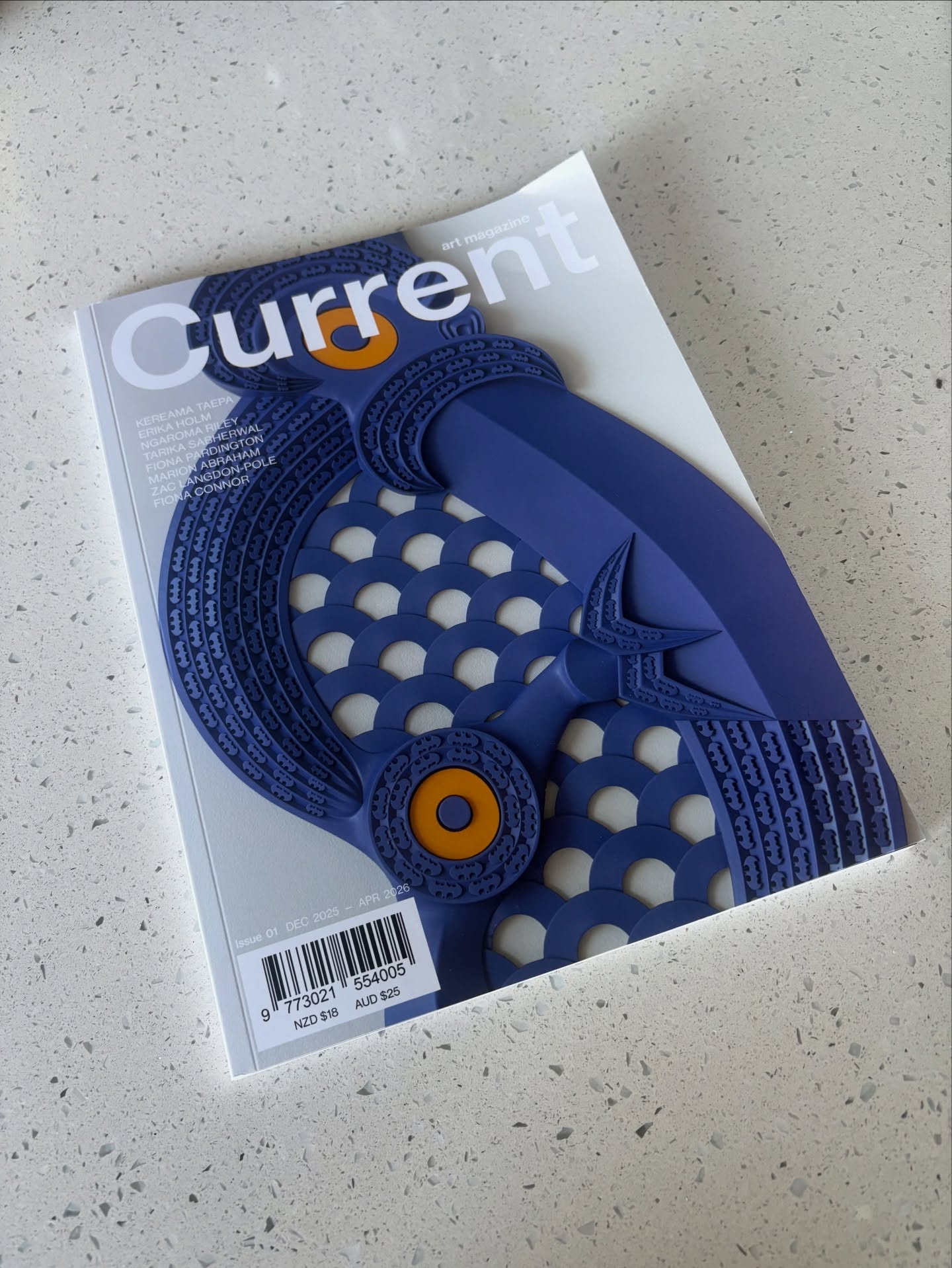 What a way to end off ‘25’… making the cover of @currentartmagazine !!! Here’s to an amazing ‘26’ - happy new year whānau…