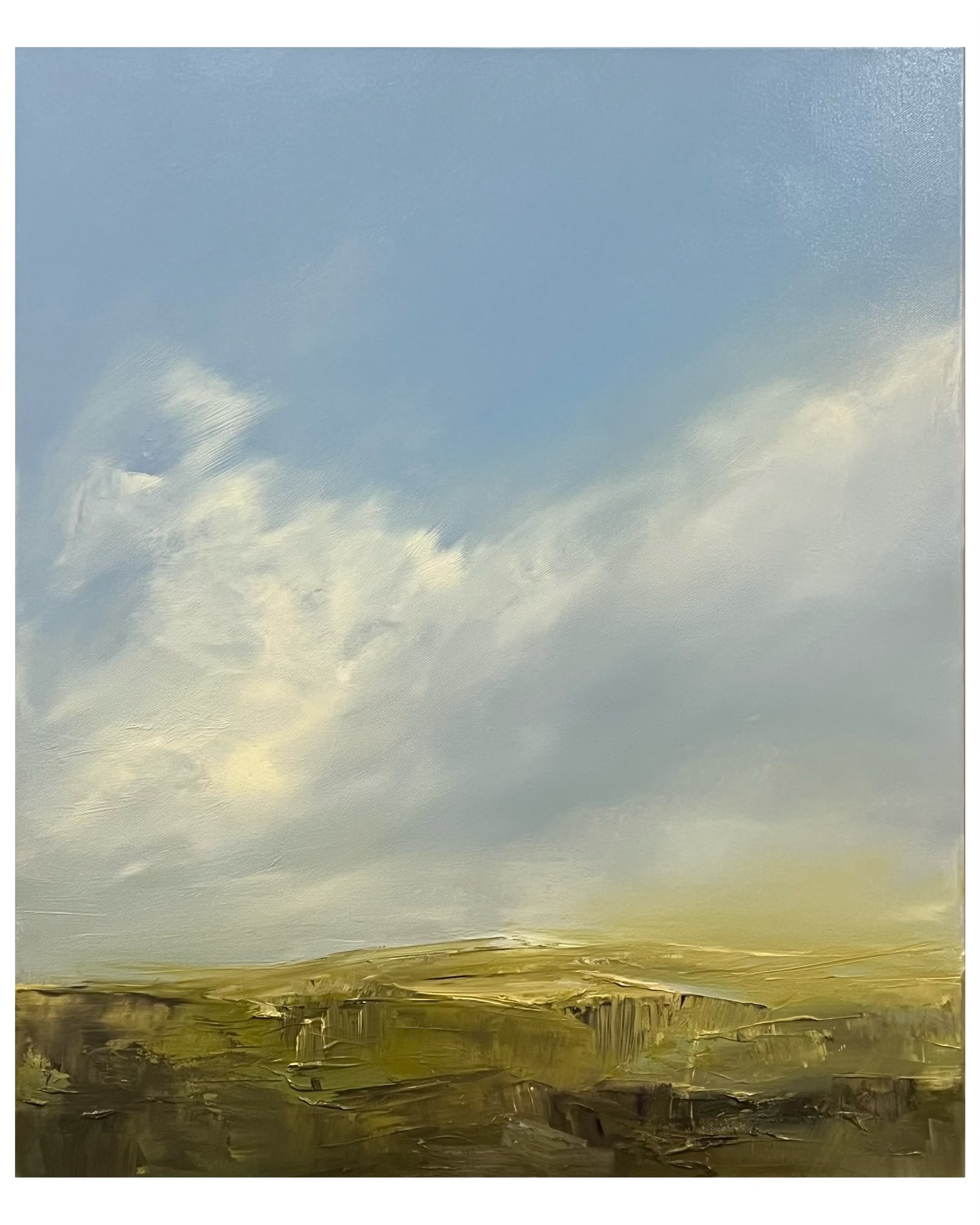 On a scorching day, the best place to be was the studio! Had a great session today, putting the finishing touches on 2 bigger paintings, including this one. It ended up being a complete redo as I just wasn’t satisfied with the underpainting. I’m much happier with it now and I think it’s done 😁👍
Oil on canvas, 60 x 50cm