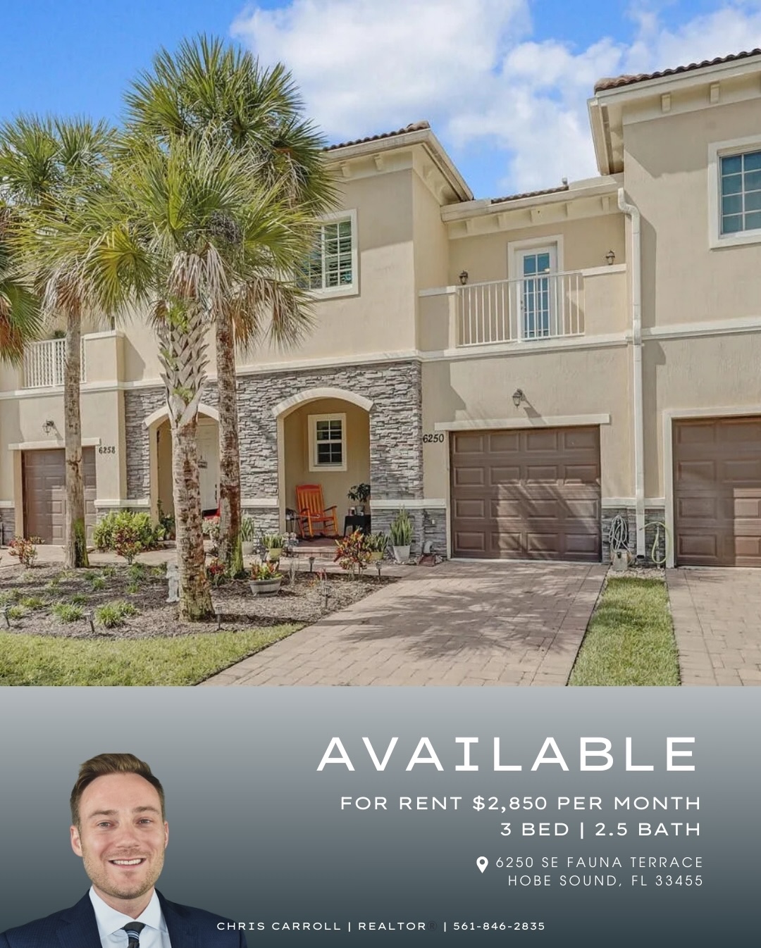 🏝️ 𝗡𝗼𝘄 𝗮𝘃𝗮𝗶𝗹𝗮𝗯𝗹𝗲 𝗶𝗻 𝗛𝗼𝗯𝗲 𝗦𝗼𝘂𝗻𝗱 🏝️
Beach days, great dining, and an easy coastal lifestyle are all within minutes of this Heritage Enclave townhome. With three bedrooms, an open layout, private patio, and gated community setting, this home is designed for those who want comfort without giving up location.
Granite counters, white shaker cabinets, stainless steel appliances, plantation shutters, and ceiling fans throughout bring a clean, coastal feel. Upstairs offers an oversized primary suite, guest rooms, and a balcony for enjoying Florida mornings.
Just minutes from the beach and everything Hobe Sound is known for. If living close to the water and local favorites sounds like your kind of pace, this home may be the perfect fit. 📲 561-846-2835
📍6250 SE Fauna Terrace, Hobe Sound, FL
$2,850 per month
🌐 carrollrealtygroup.com
#HobeSound #HobeSoundRental #HeritageEnclave #CoastalFloridaLiving #BeachLifestyle #FloridaRentals #SouthFloridaLiving #MoveToFlorida #PalmBeachCountyHomes #AvailableNow #FloridaLifestyle #TreasureCoastLiving #TownhomeLiving #CarrollRealtyGroup #NearTheBeach