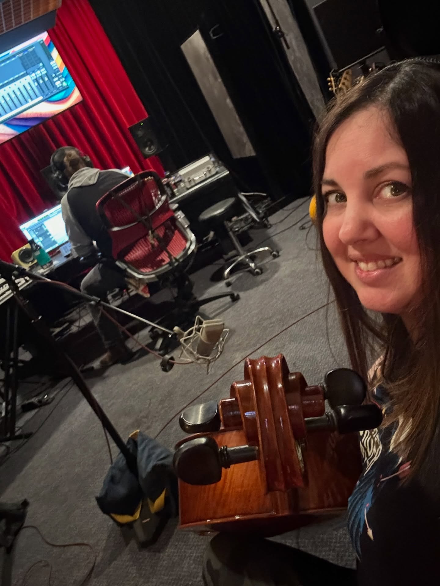 Great morning putting down some cello with the great @acarmanmusic on a stellar track. 🎻 really excited to hear this one finished!