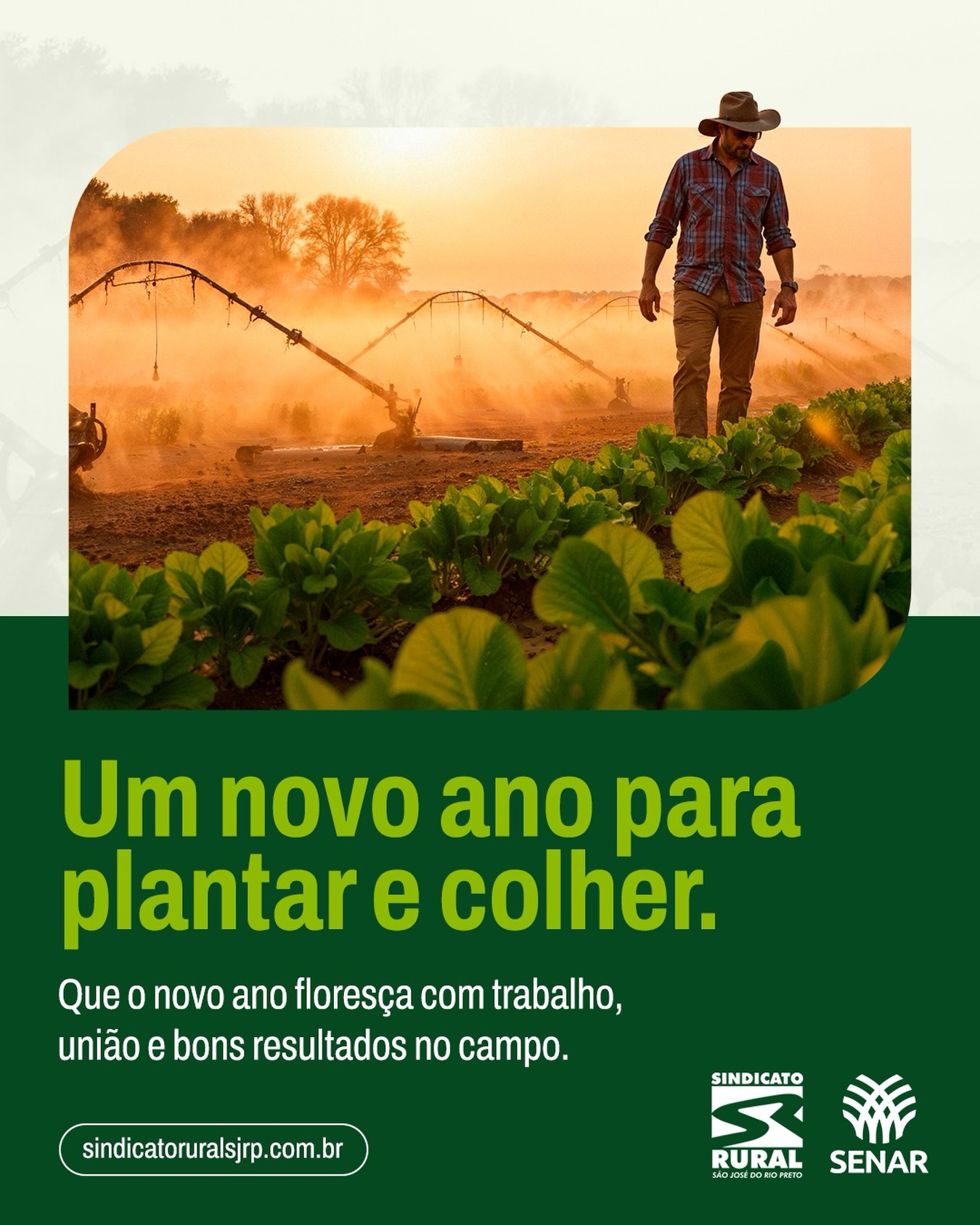 O início de um novo ano sempre traz consigo esperança, planejamento e novos desafios. No campo, esse recomeço significa preparar a terra, organizar a produção e seguir trabalhando com dedicação e confiança no futuro.
Que este novo ano seja marcado por boas colheitas, oportunidades, aprendizado e crescimento, fortalecendo ainda mais o agro e quem faz o Brasil produzir.
📞 Telefone: (17) 3232-5115⠀
💻 Site: www.sindicatoruralsjrp.com.br
#SindicatoRuralSJRioPreto #AnoNovo #ForçaDoCampo #AgroBrasil #SãoJoséDoRioPreto