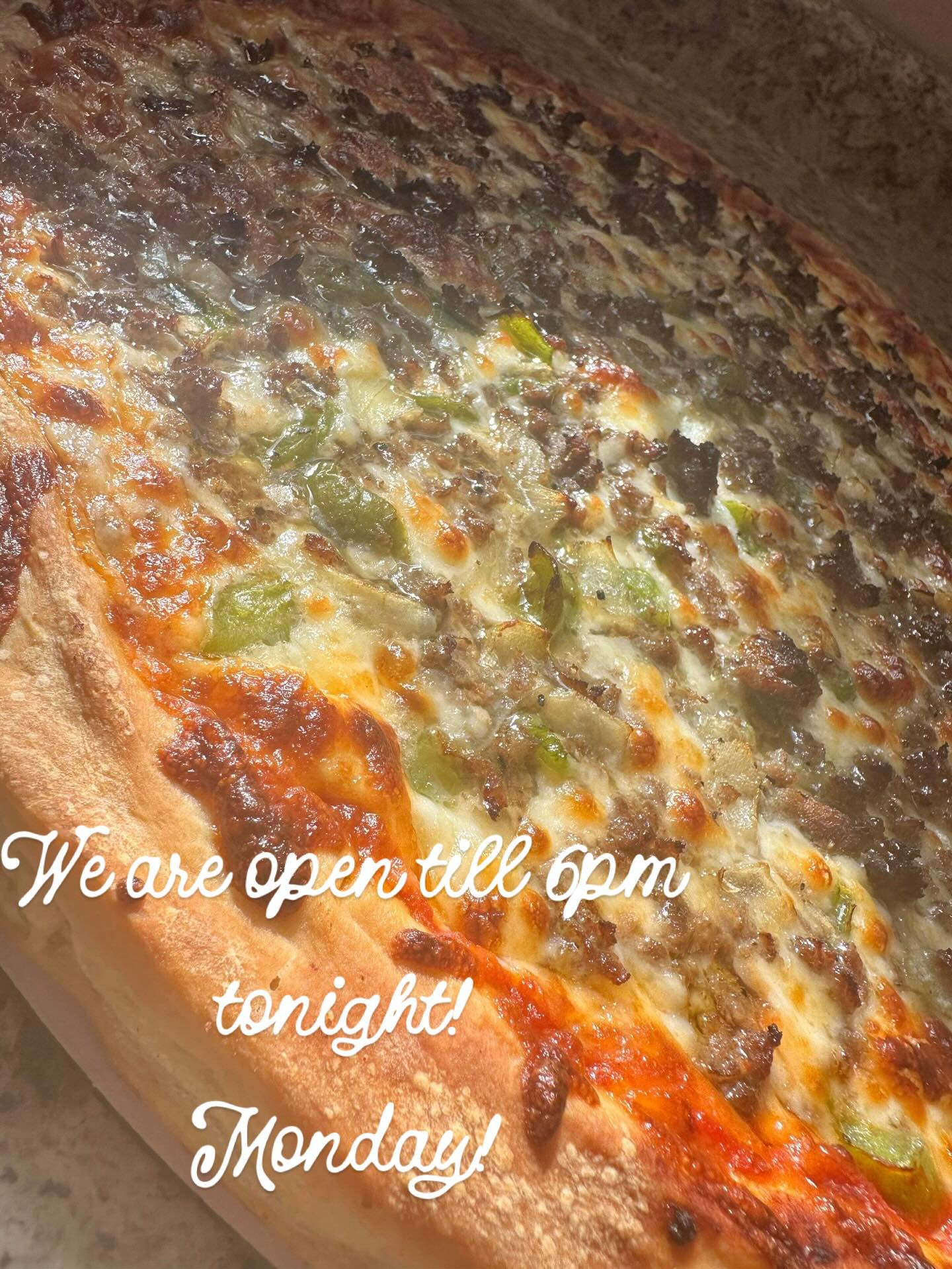 We are open till 6pm tonight! (Monday)