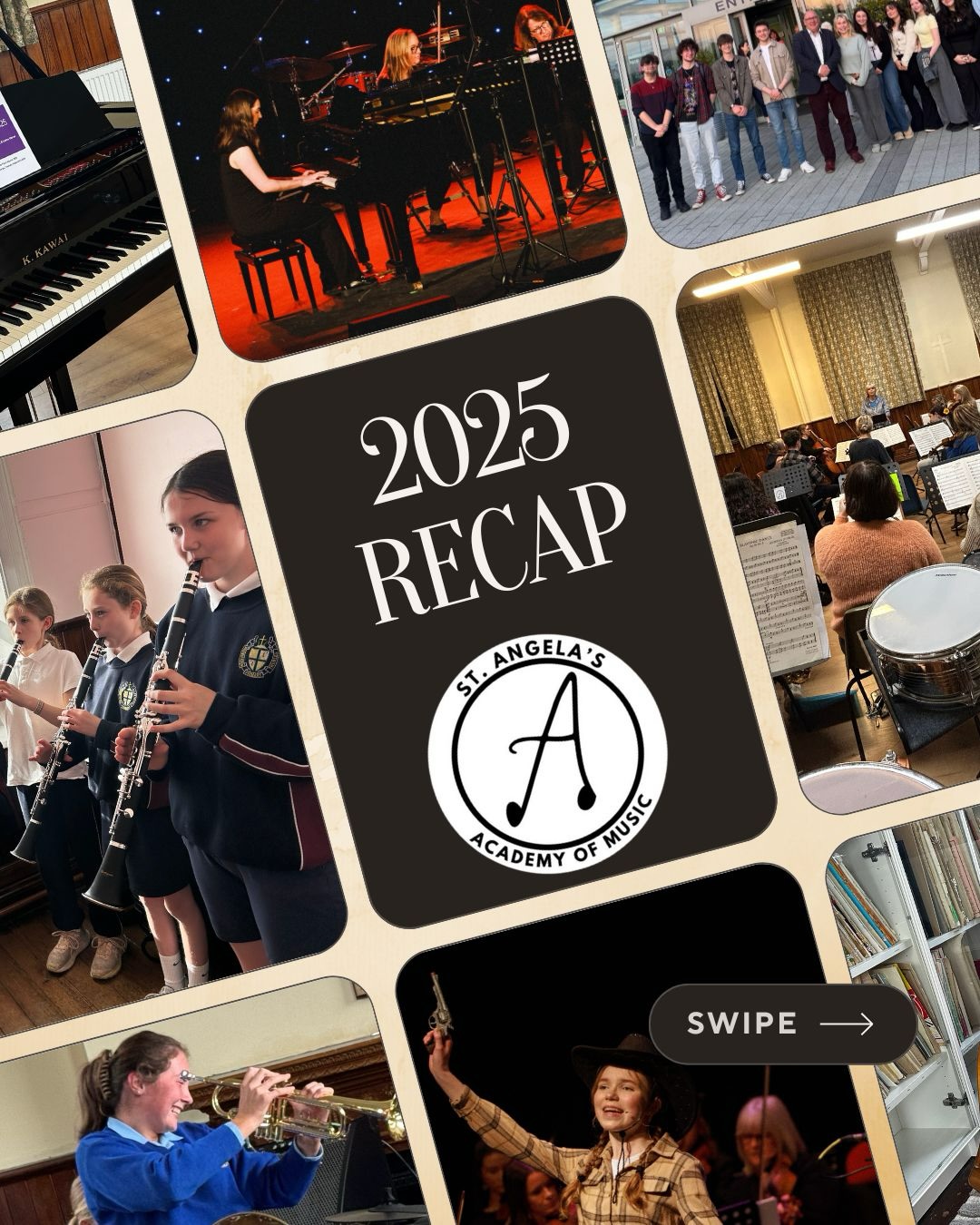What a year! 🎶 From awards, concerts, trips, camps, the Roundabout Program, to weekly lessons, each month brought something new and exciting. Here’s to 2025 🌟