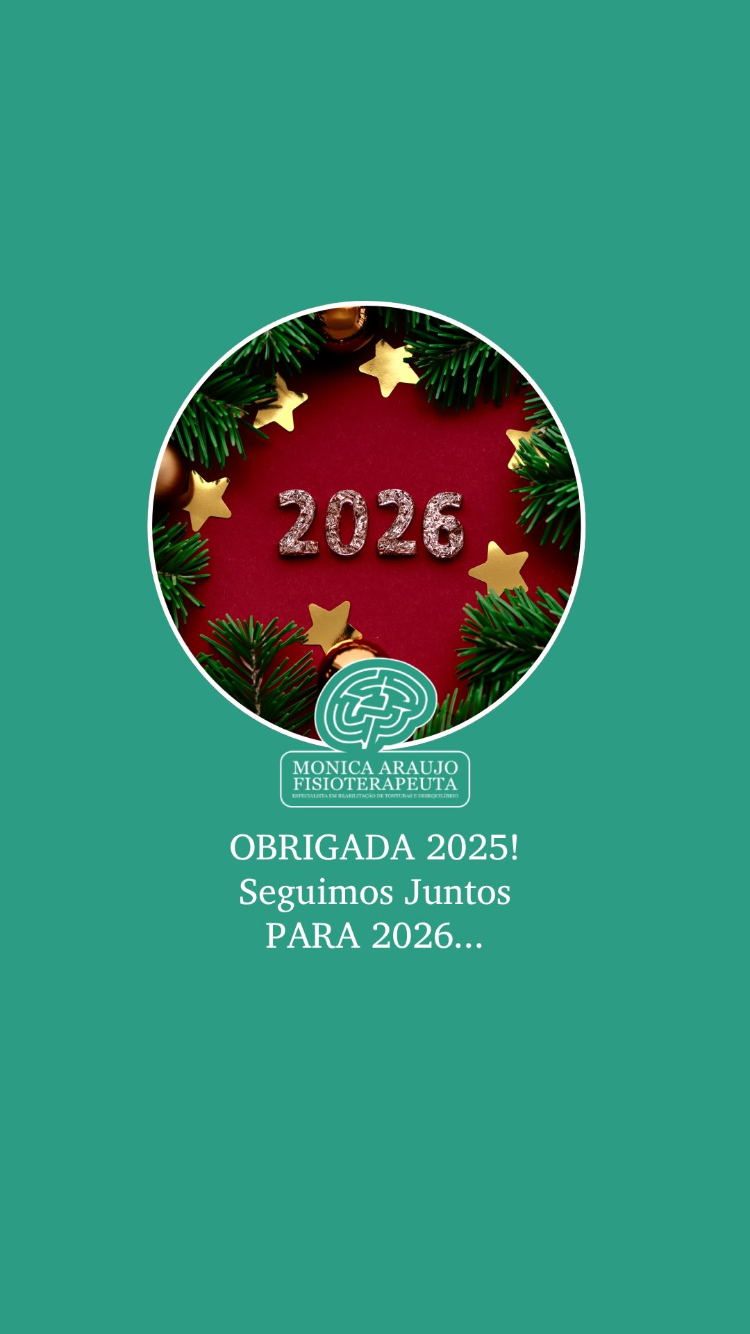 2025 foi um ano de desafios…
…mas também de recomeços.
Cada passo instável contou uma história.
Cada tontura, um pedido de ajuda.
Cada evolução, uma vitória compartilhada.
Gratidão a cada paciente que confiou.
À família, que sustenta.
Aos amigos, que caminham junto.
Que venha um novo ano.
Com mais equilíbrio.
Mais coragem.
E mais vidas retomando seu caminho.
Obrigada, 2025.
Seguimos juntos para 2026.