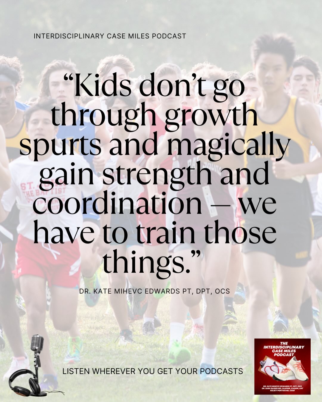 Episode 11: Shin Splints in Teen Runners — Growth, Fueling, and Injury Prevention
Shin splints in teen runners are incredibly common and can really hinder an athletes cross country or track season.
This episode came from a real case and from seeing the same pattern over and over again: rapid growth, sudden increases in training, skipped meals, and bodies trying to keep up with it all.
Teen athletes aren’t just “small adults.”
They’re growing fast, burning a ton of energy, and learning how to control bodies that are changing almost daily.
Shin splints are rarely about one thing. They’re about load, growth, fueling, strength, and coordination all at once.
If you’re a parent, coach, or clinician working with teen runners, this episode is a must-listen.
🎧 Listen to Interdisciplinary Case Miles
💛 Share with a coach or parent who needs this perspective
⭐ Follow for real cases and evidence-informed conversations
@sportsdietitiankelsey
#InterdisciplinaryCaseMiles
#runningpodcast
#ShinSplints
#TeenRunners
#YouthRunning
CrossCountryRunning
RunningInjuryPrevention
GrowingAthletes
SportsMedicine
RunningMedicine
PhysicalTherapyForRunners
SportsDietitian
FuelingYoungAthletes
InjuryPrevention
RunSmart
