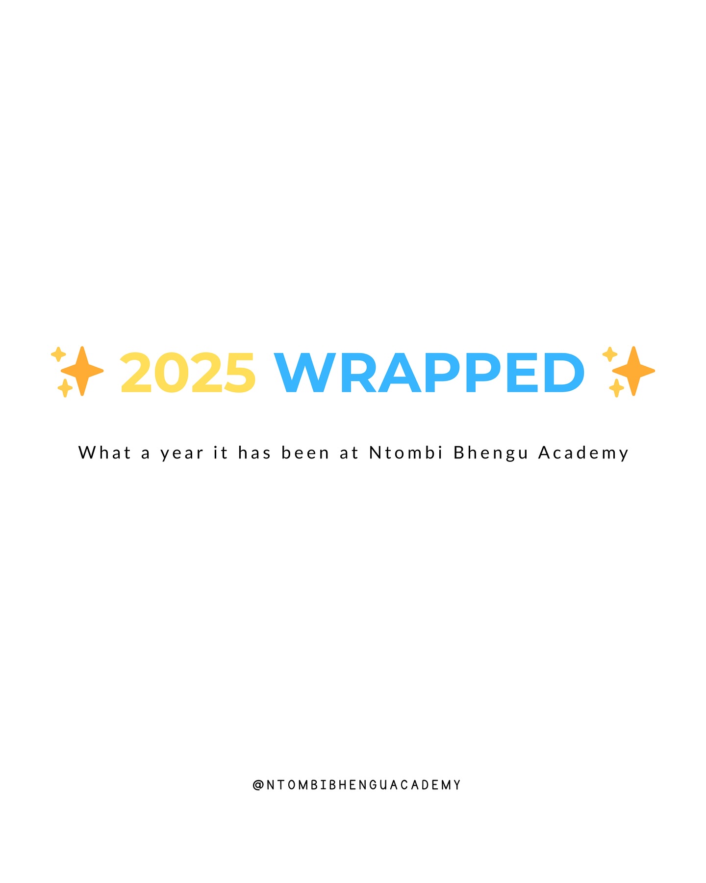 ✨ 2025 WRAPPED ✨
What a year of growth, impact and purpose 🤍
From publishing our 5th book to growing our team, classes and community — we’re grateful for every parent, child and supporter who walked this journey with us.
📚 Applications for 2026 are NOW OPEN!
Sign your little one up for our English & Mathematics classes ✨
👉🏽 www.ntombibhengu.com
Here’s to building strong foundations, one child at a time.
2026… we’re ready 🚀
#2025Wrapped #NtombiBhenguAcademy