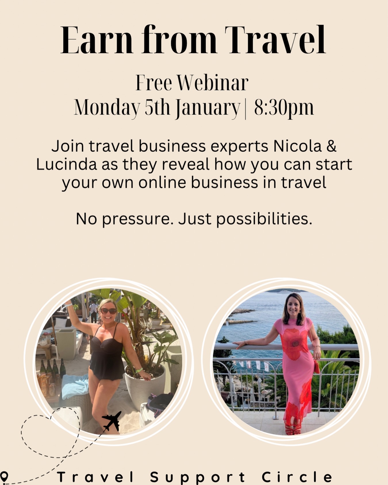 Ever wondered how people actually earn from travel? ✈️✨
Side hustle. extra income. Or a full business - built around real life, not the other way round.
Monday 5th january at 8.30pm, join us for a relaxed online travel webinar where we share how this works and what’s possible when you finally say yes to something new.
No pressure. Just real talk and real opportunities 🤍
👇 Comment TRAVEL or DM for the link
#travelteam #morelife #mumlifeandmoney #sidehustleuk #workfromanywhere