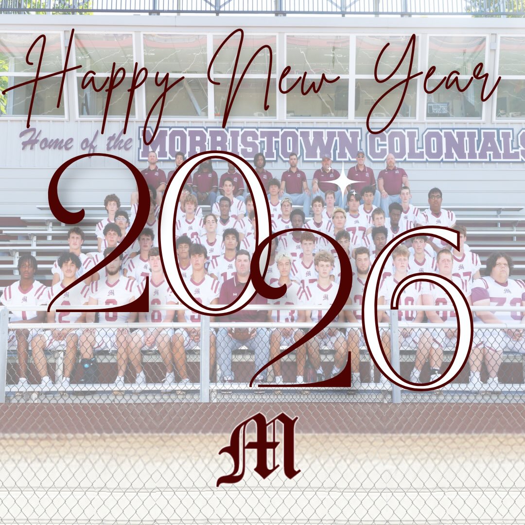 🎉 Happy New Year from the Morristown Touchdown Club! 🏈
As we welcome 2026, we want to thank our players, families, coaches, volunteers, sponsors, and the entire Colonial community for your continued support. Your dedication and pride make our program stronger every year.
Here’s to a new year filled with hard work, teamwork, and continued success—on and off the field!
🏈 Go Colonials! 🏈