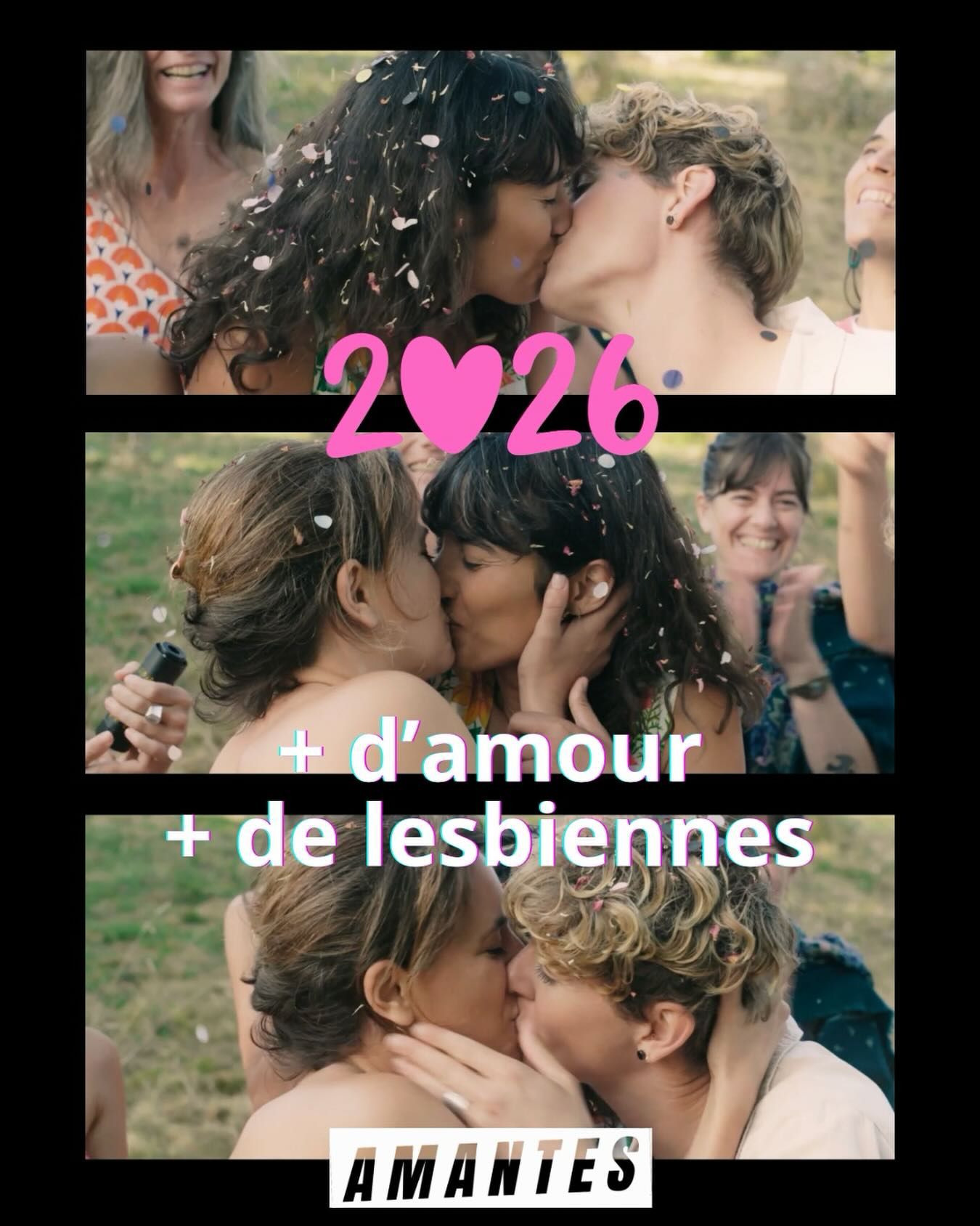 2026 nous réserve encore plein de surprises et de projections 😍
Merci encore à toute l’équipe et aux comédiennes d’avoir permis l’aventure extraordinaire de AMANTES, un film fait uniquement grâce à la force de l’amitié !
A très vite avec la suite des évènements 💫
#lesbian #lesbianicon #lesbianlove #queer #lesbienne