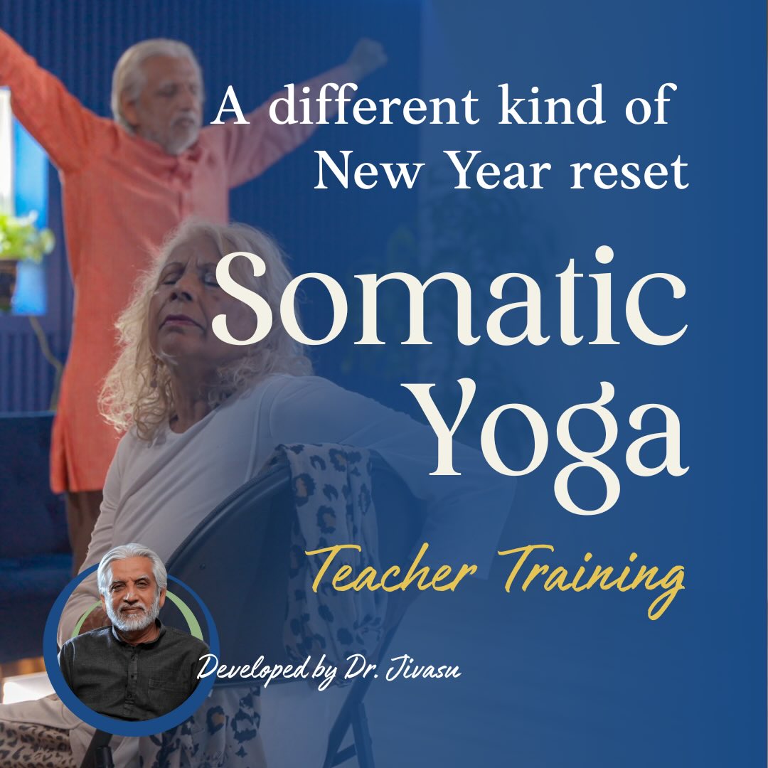 Change as adaptation, not discipline
Most resolutions rely on discipline.
Somatic Yoga works through adaptation.
Instead of forcing change, we study:
• the nervous system
• sensory awareness
• biological intelligence
• how real transformation unfolds over time
This is yoga taught as a living science, not a lifestyle identity.
That’s why this training works for:
• all ages
• all body types
• people healing, not chasing peak performance
The body already knows how to change.
This training teaches you how to listen.
Classes begin February 7th 2026
Save $500 off tuition until January 7th
To register or learn more visit SohamStudio.ca