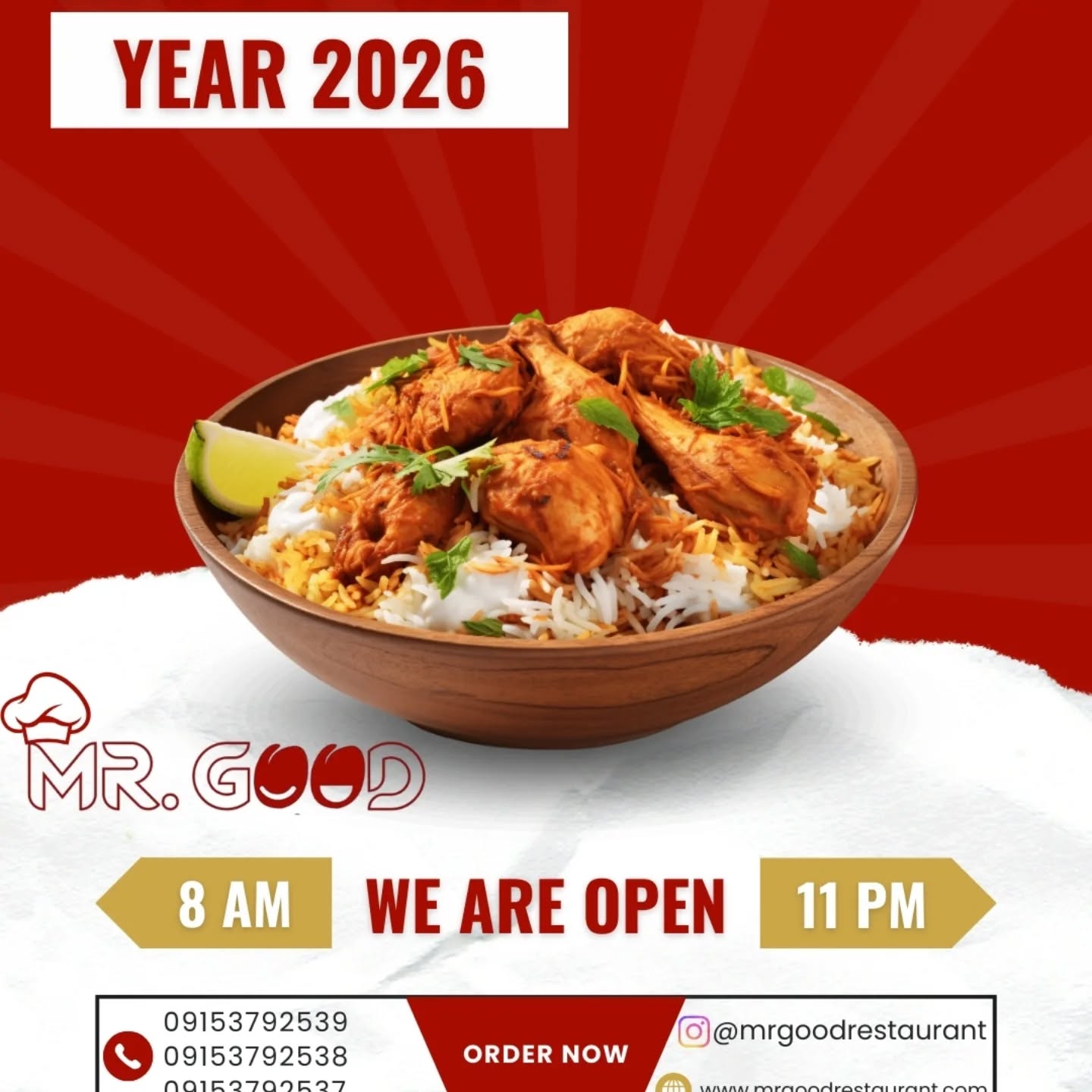 Happy New Year to our teeming customers. Please keep the orders coming, We Are Open!