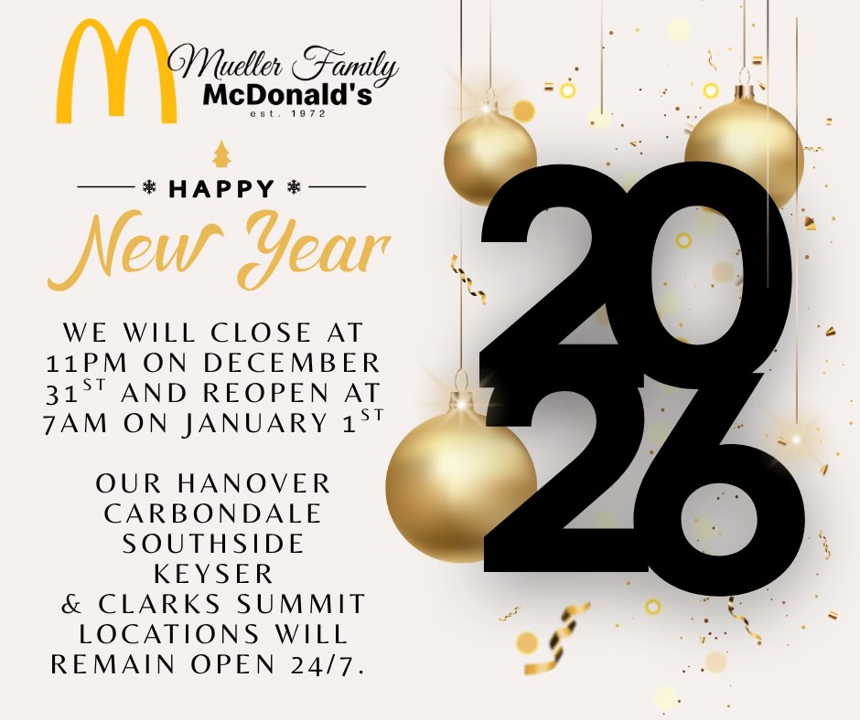 Have a safe and happy new year!