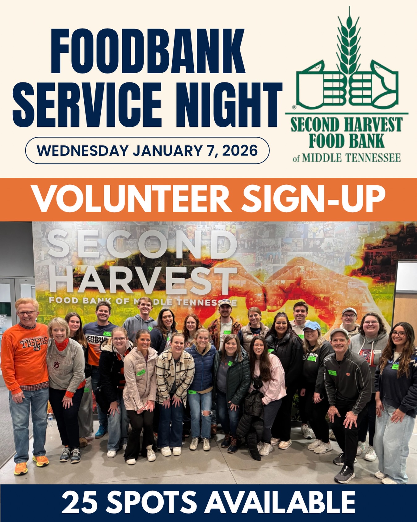 Helping others is the true holiday tradition—join GNAC on January 7 for our annual service night with @2harvestmidtn! We’ll be rolling up our sleeves and helping sort food for our local friends who are facing hunger as we finish out the holidays.
We have just 25 spots available, so sign up to help serve today at the link in our bio.
